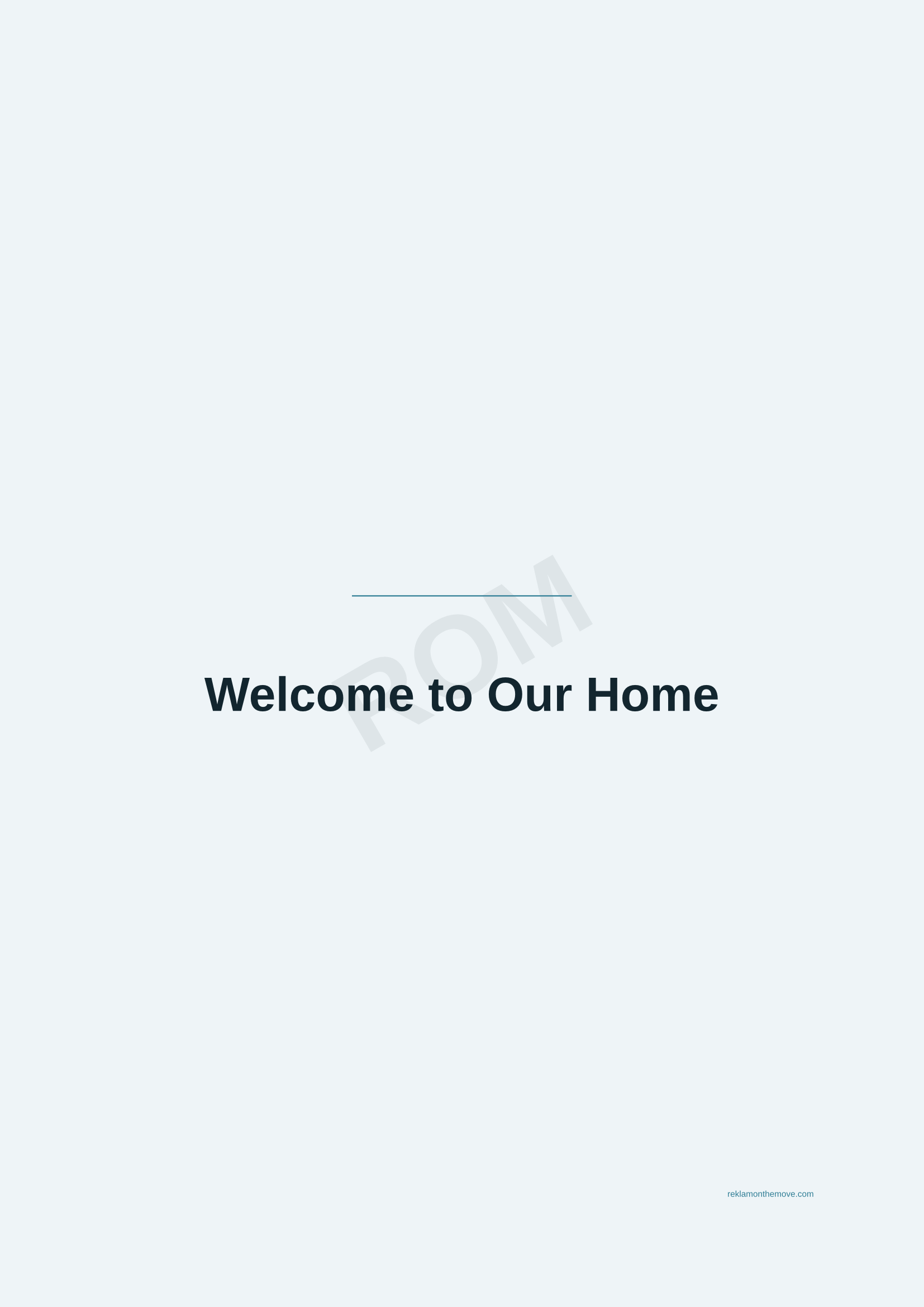Welcome to Our Home · Okyanus — ROM dijital ürün önizlemesi (filigranlı)