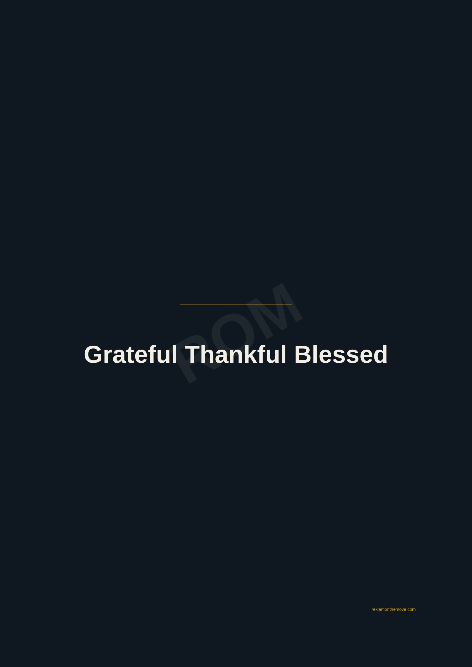 Grateful Thankful Blessed · Gece — ROM dijital ürün önizlemesi (filigranlı)