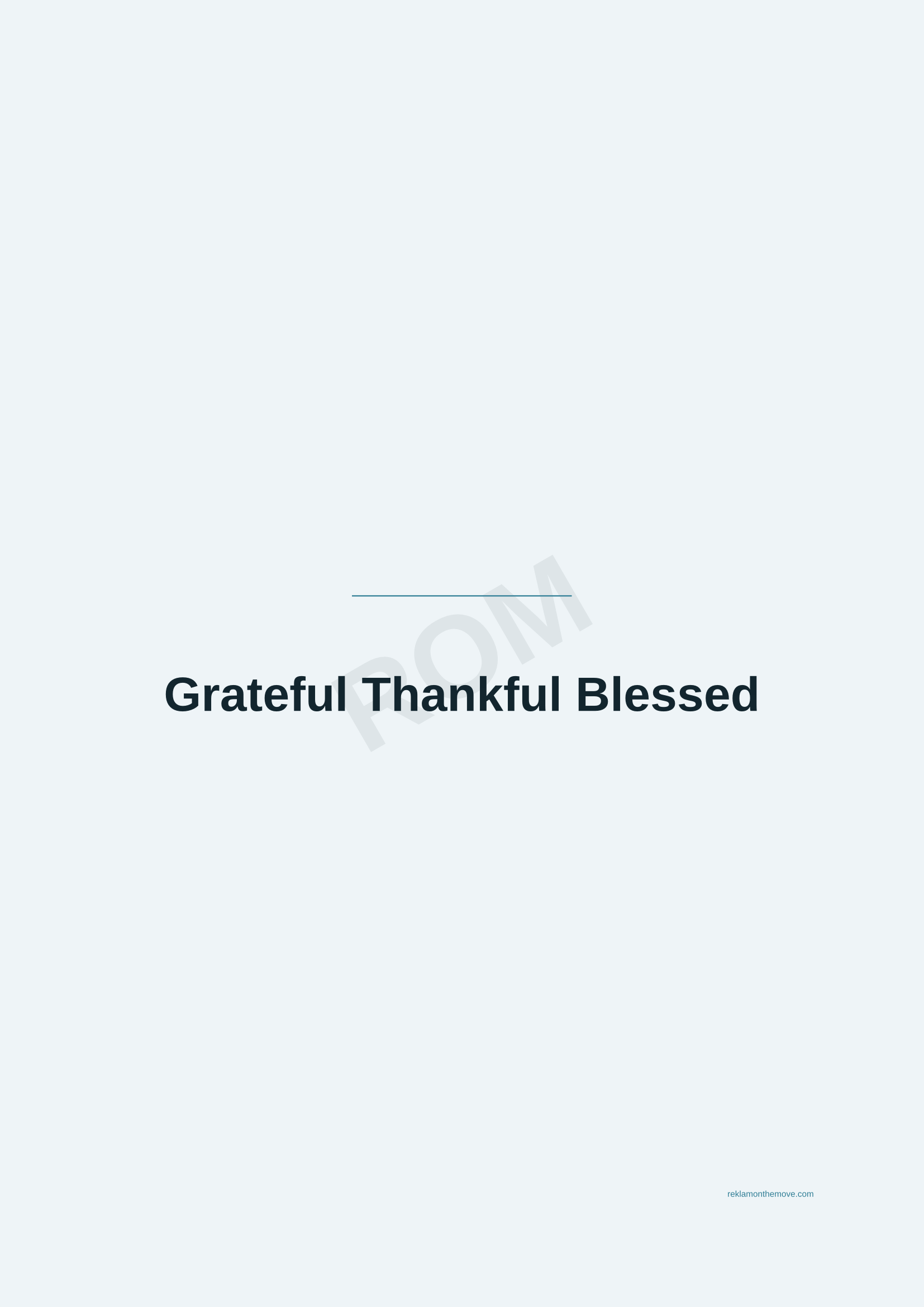Grateful Thankful Blessed · Okyanus — ROM dijital ürün önizlemesi (filigranlı)