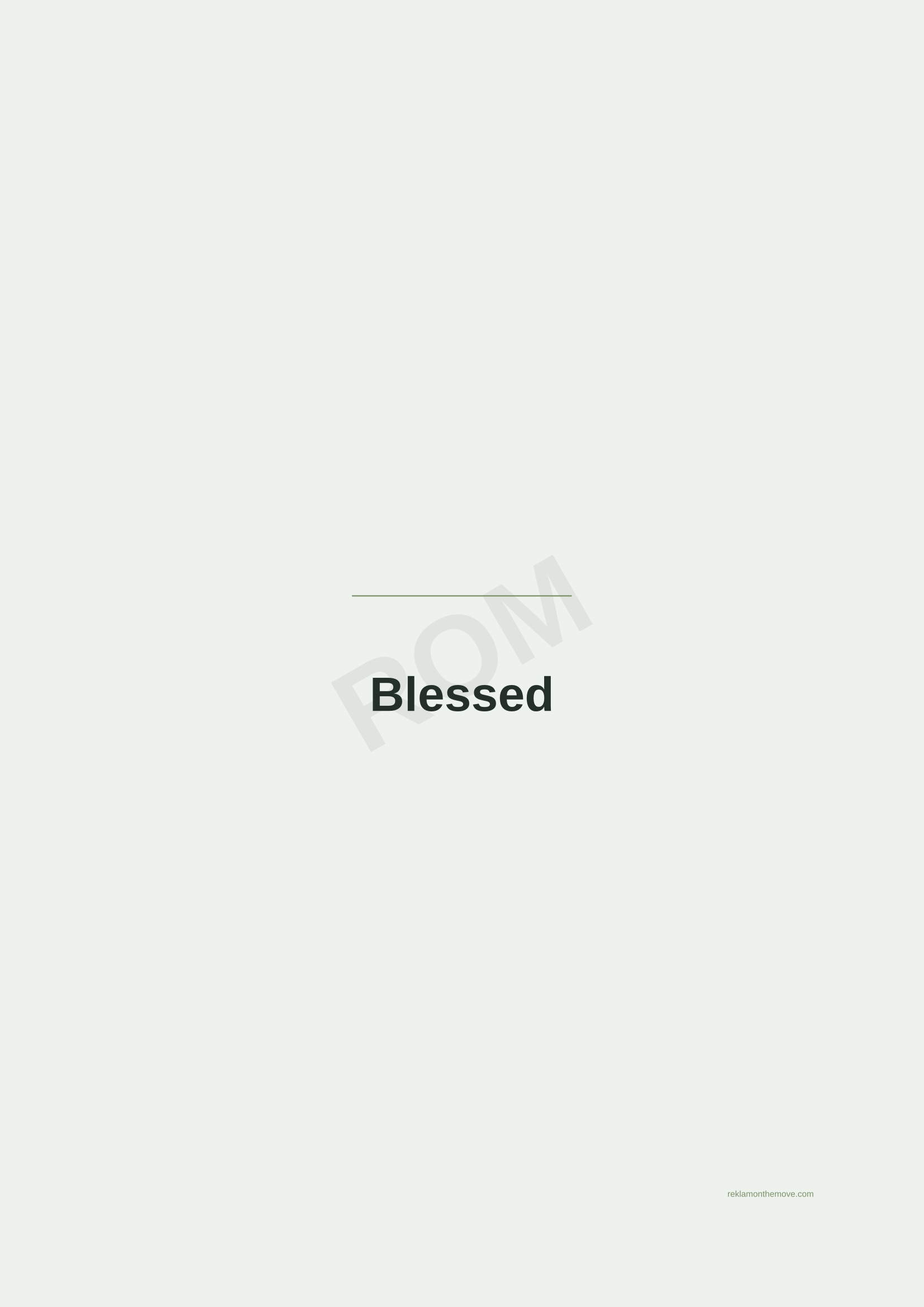 Blessed · Adaçayı — ROM dijital ürün önizlemesi (filigranlı)