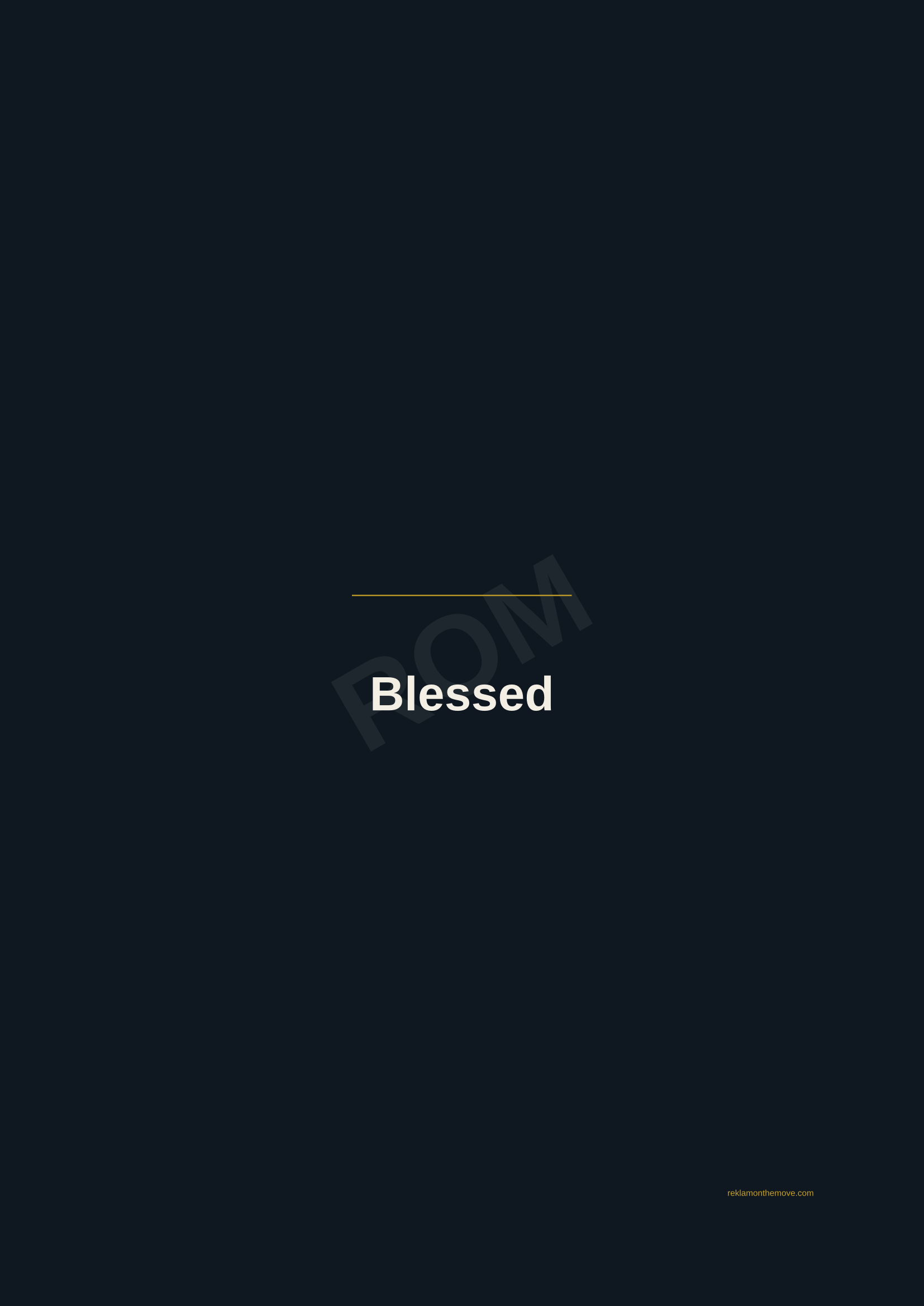 Blessed · Gece — ROM dijital ürün önizlemesi (filigranlı)