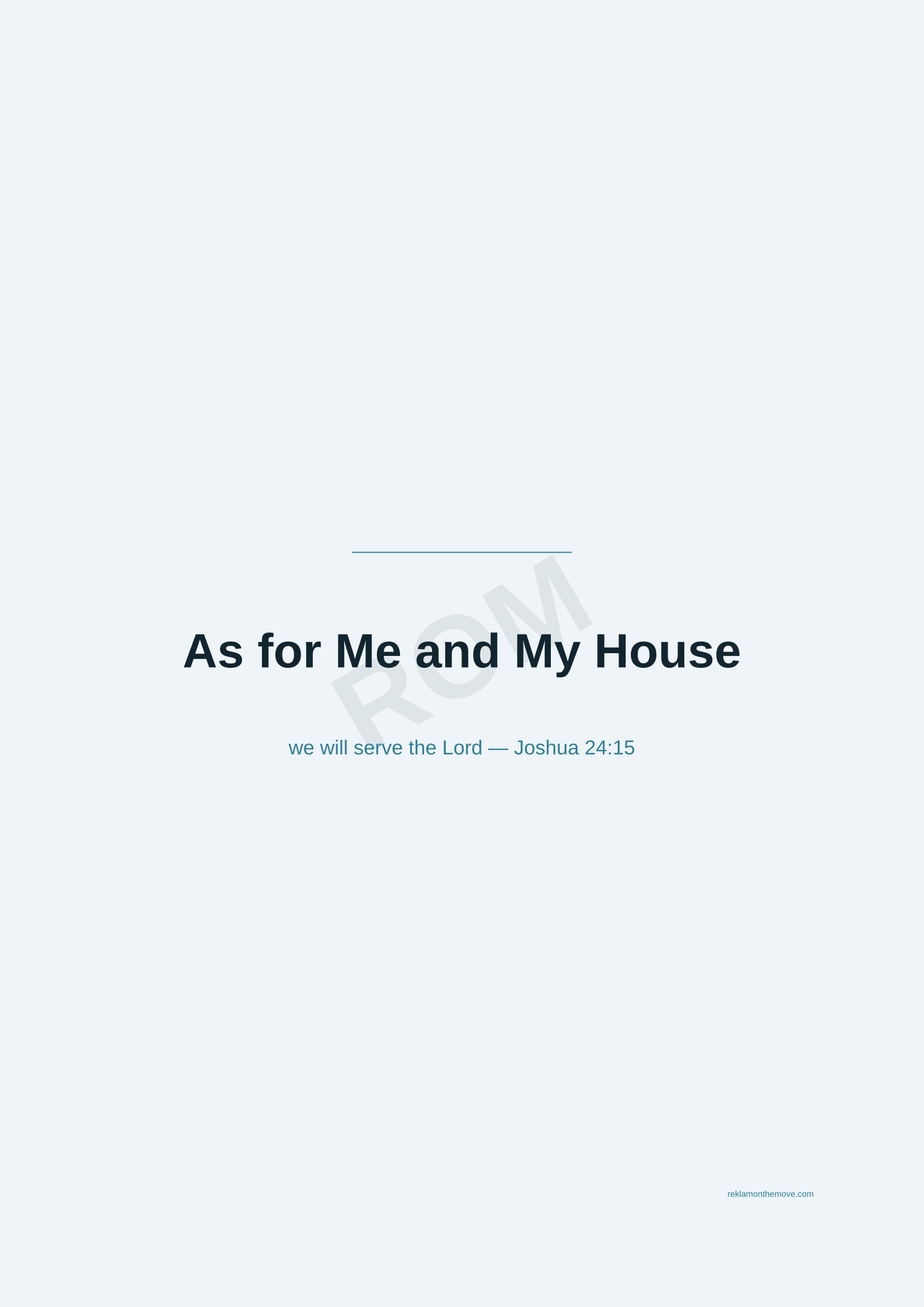 As for Me and My House · Okyanus — ROM dijital ürün önizlemesi (filigranlı)