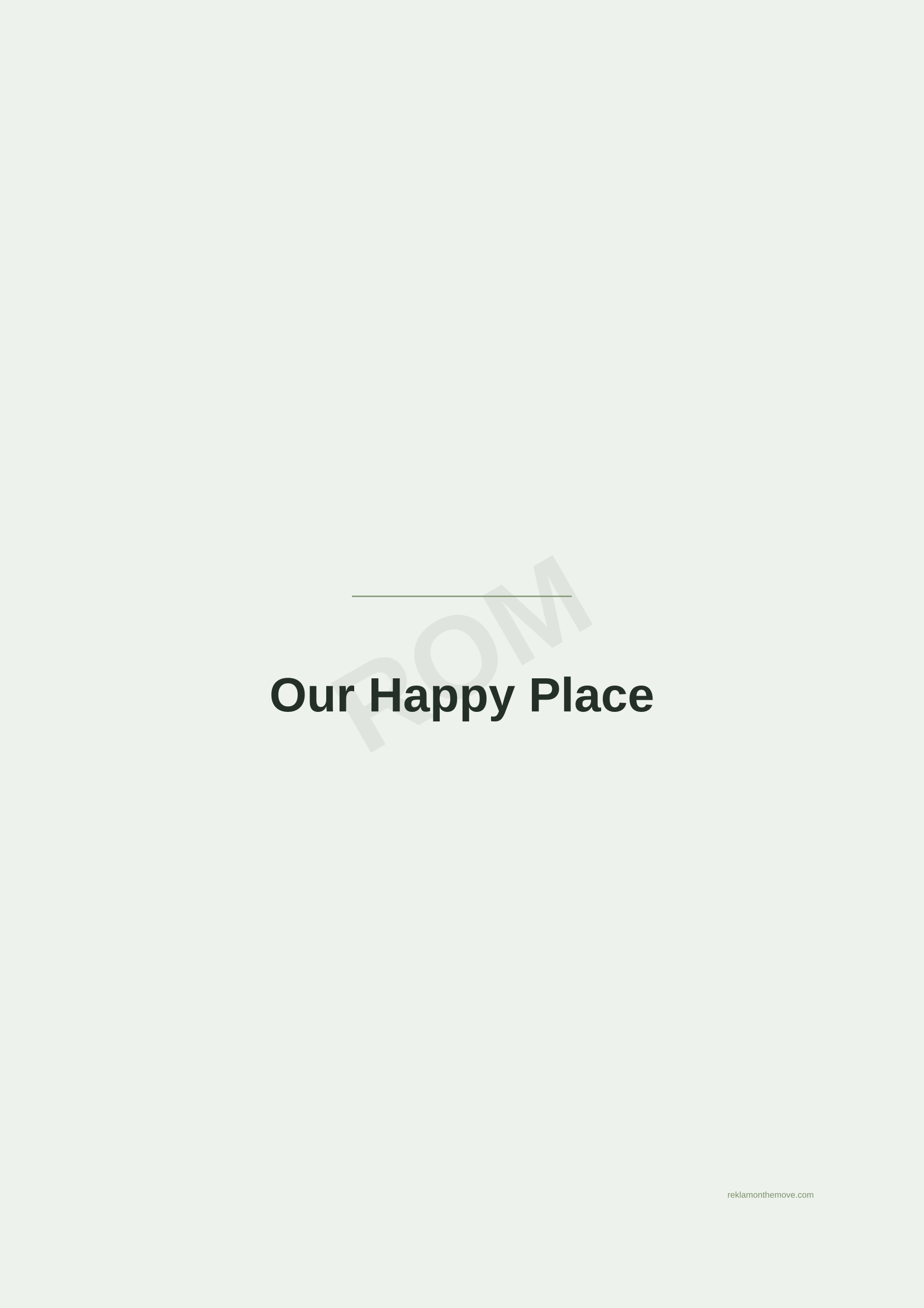 Our Happy Place · Adaçayı — ROM dijital ürün önizlemesi (filigranlı)