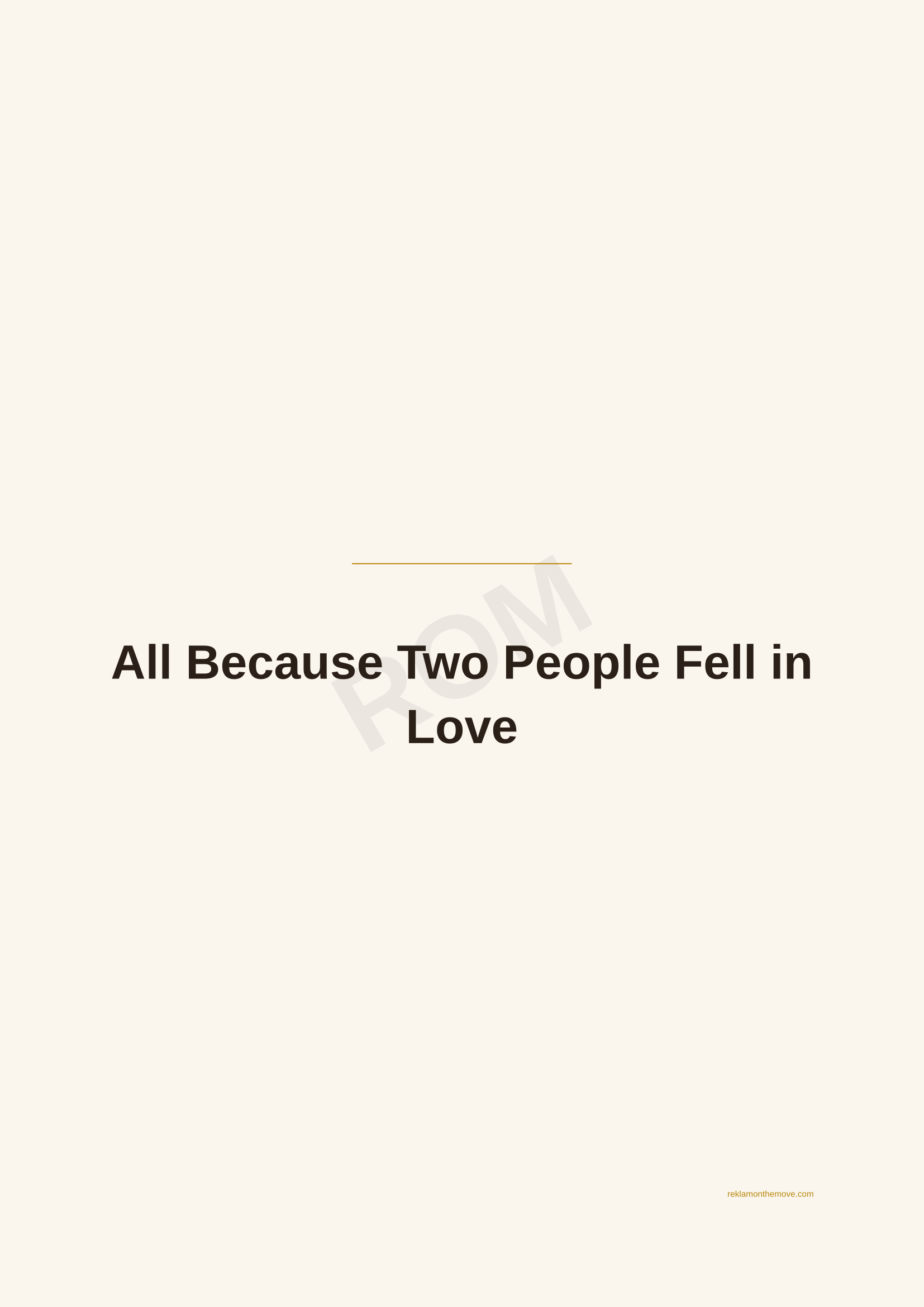 All Because Two People Fell in Love · Espresso — ROM dijital ürün önizlemesi (filigranlı)