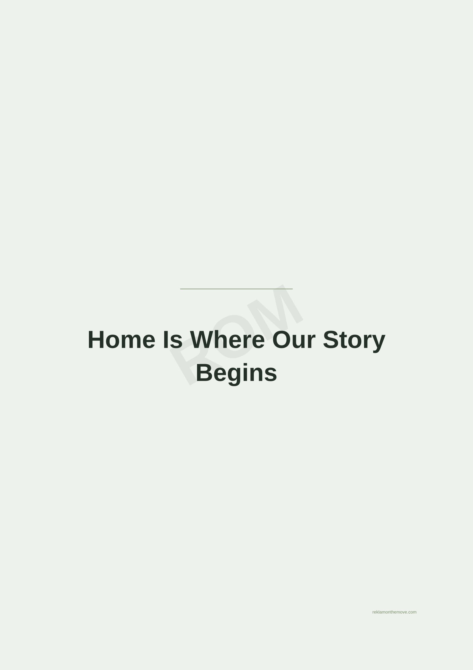 Home Is Where Our Story Begins · Adaçayı — ROM dijital ürün önizlemesi (filigranlı)