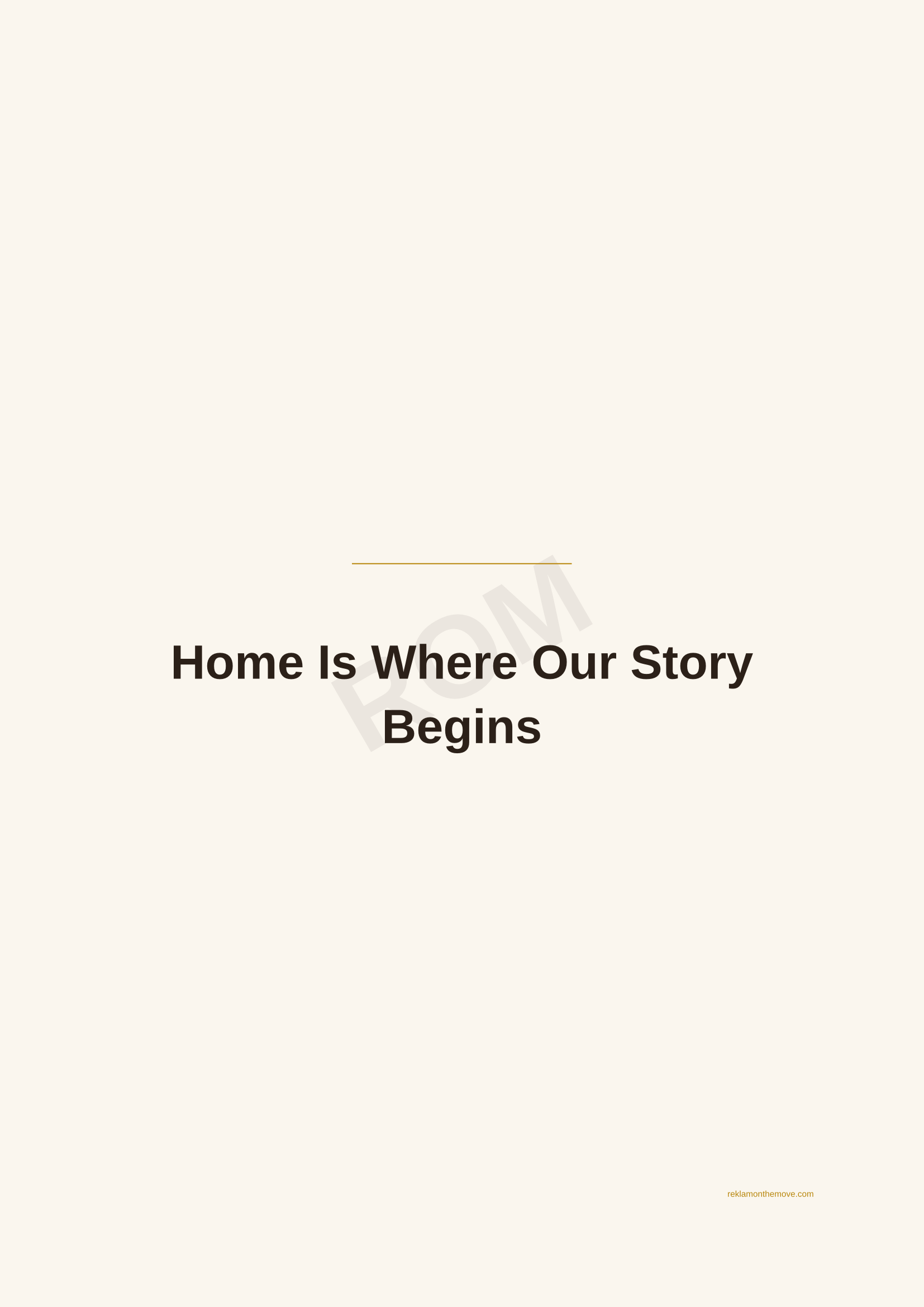 Home Is Where Our Story Begins · Espresso — ROM dijital ürün önizlemesi (filigranlı)