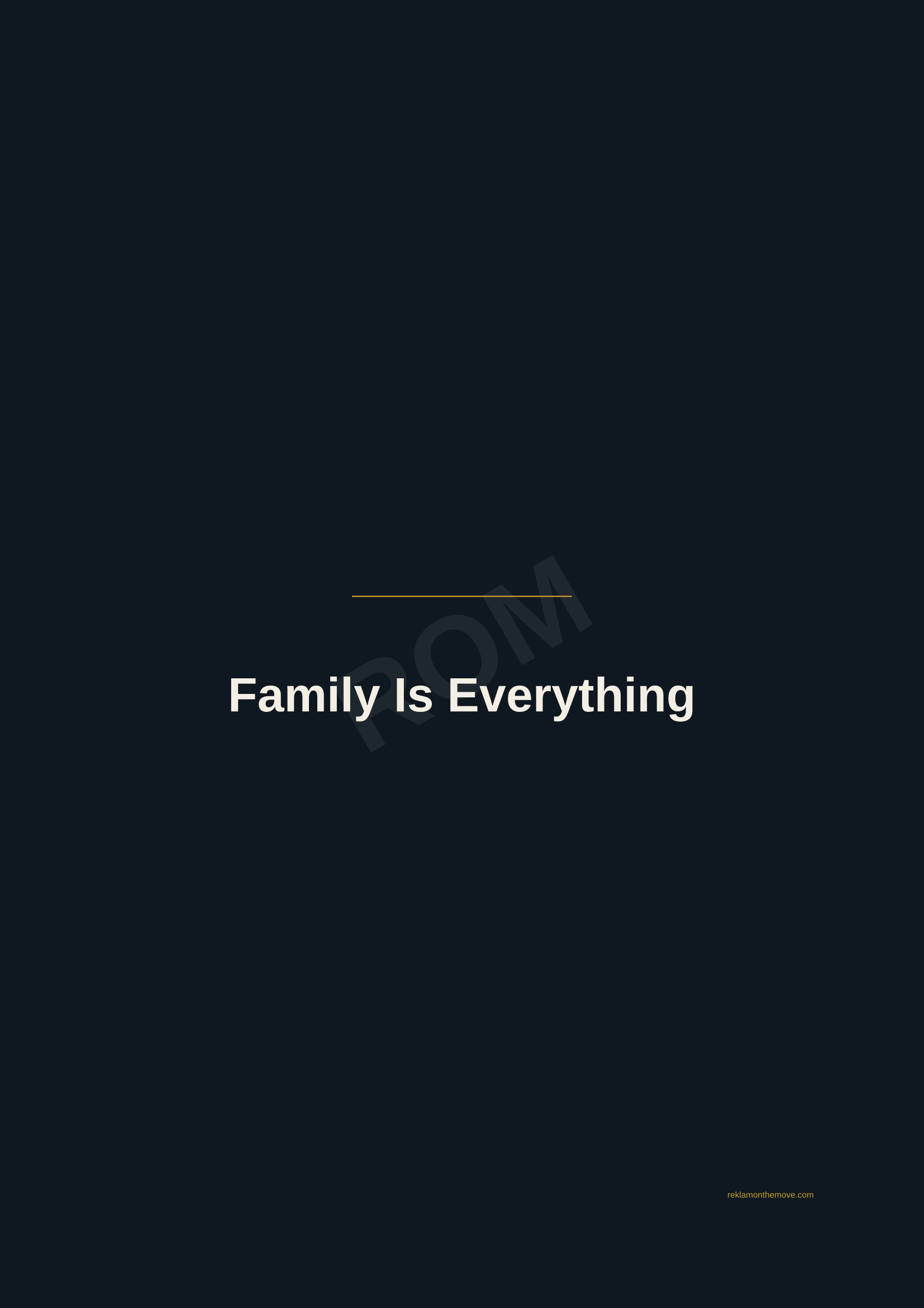 Family Is Everything · Gece — ROM dijital ürün önizlemesi (filigranlı)