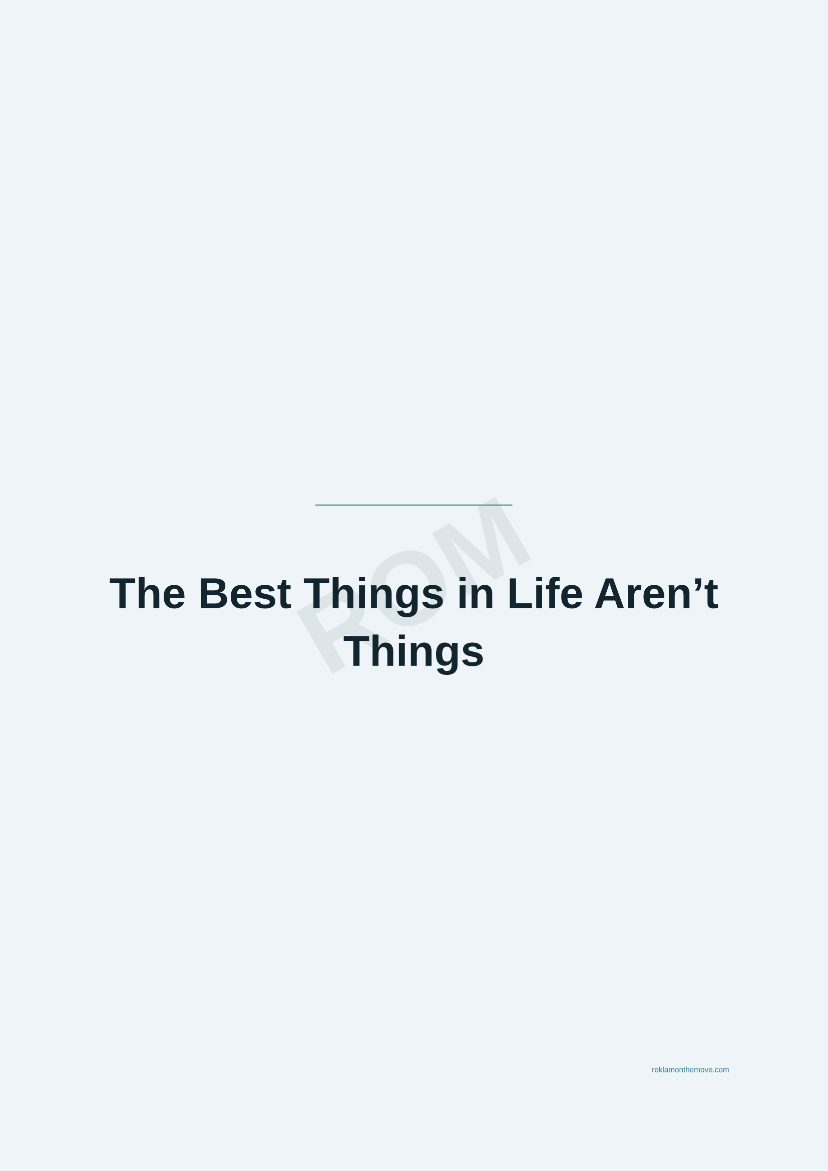 The Best Things in Life Aren't Things · Okyanus — ROM dijital ürün önizlemesi (filigranlı)