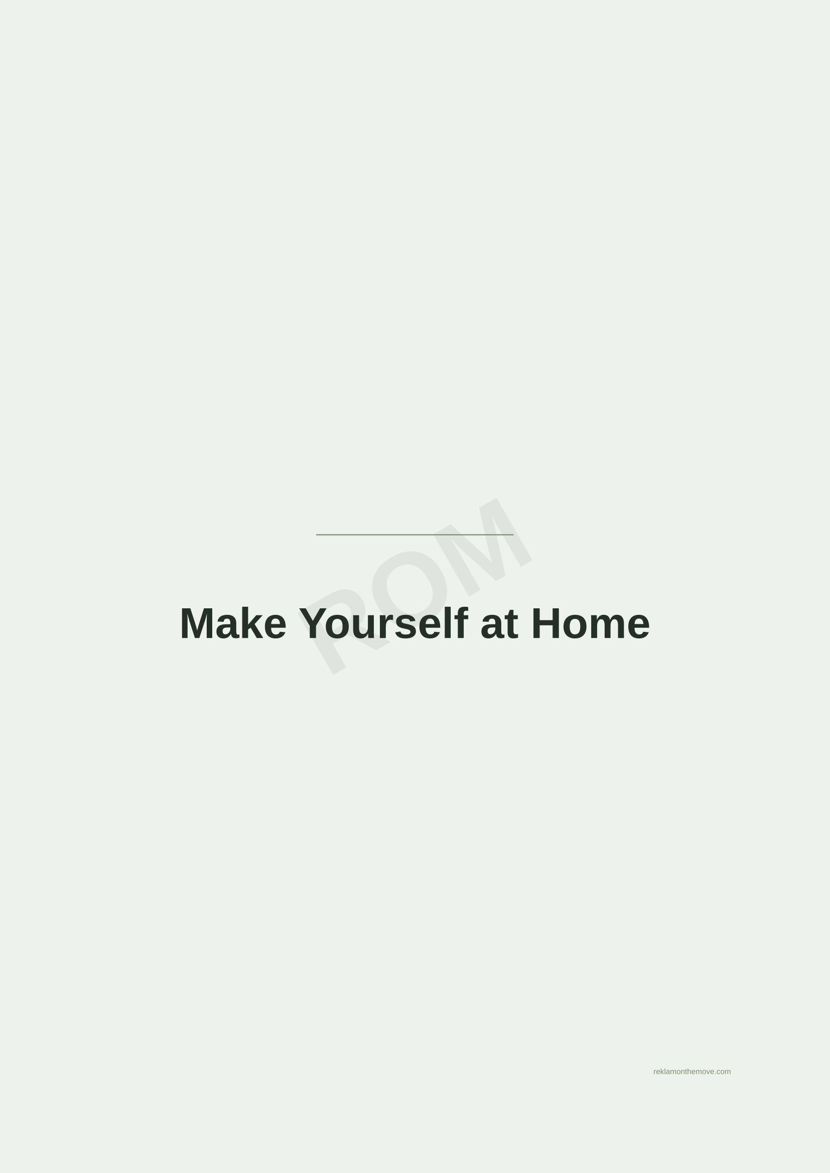 Make Yourself at Home · Adaçayı — ROM dijital ürün önizlemesi (filigranlı)