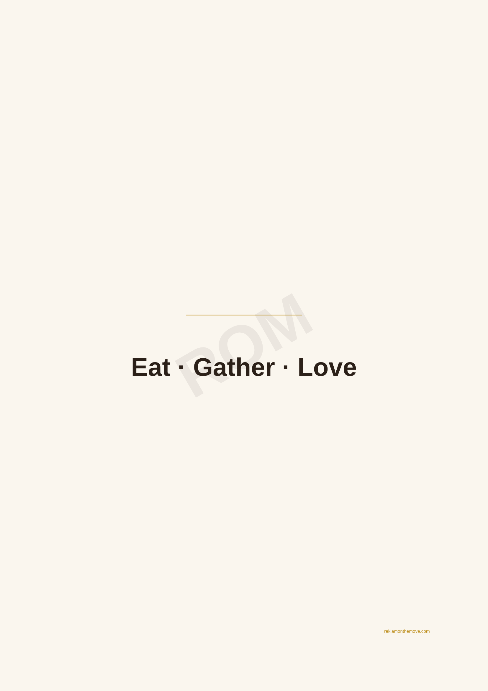 Eat · Gather · Love · Espresso — ROM dijital ürün önizlemesi (filigranlı)