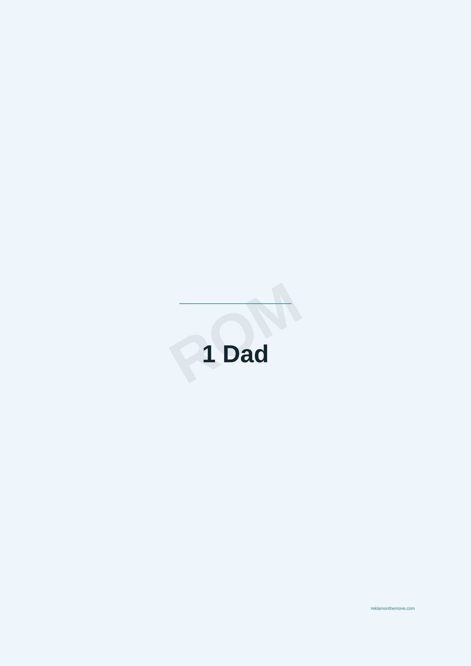 #1 Dad · Okyanus — ROM dijital ürün önizlemesi (filigranlı)