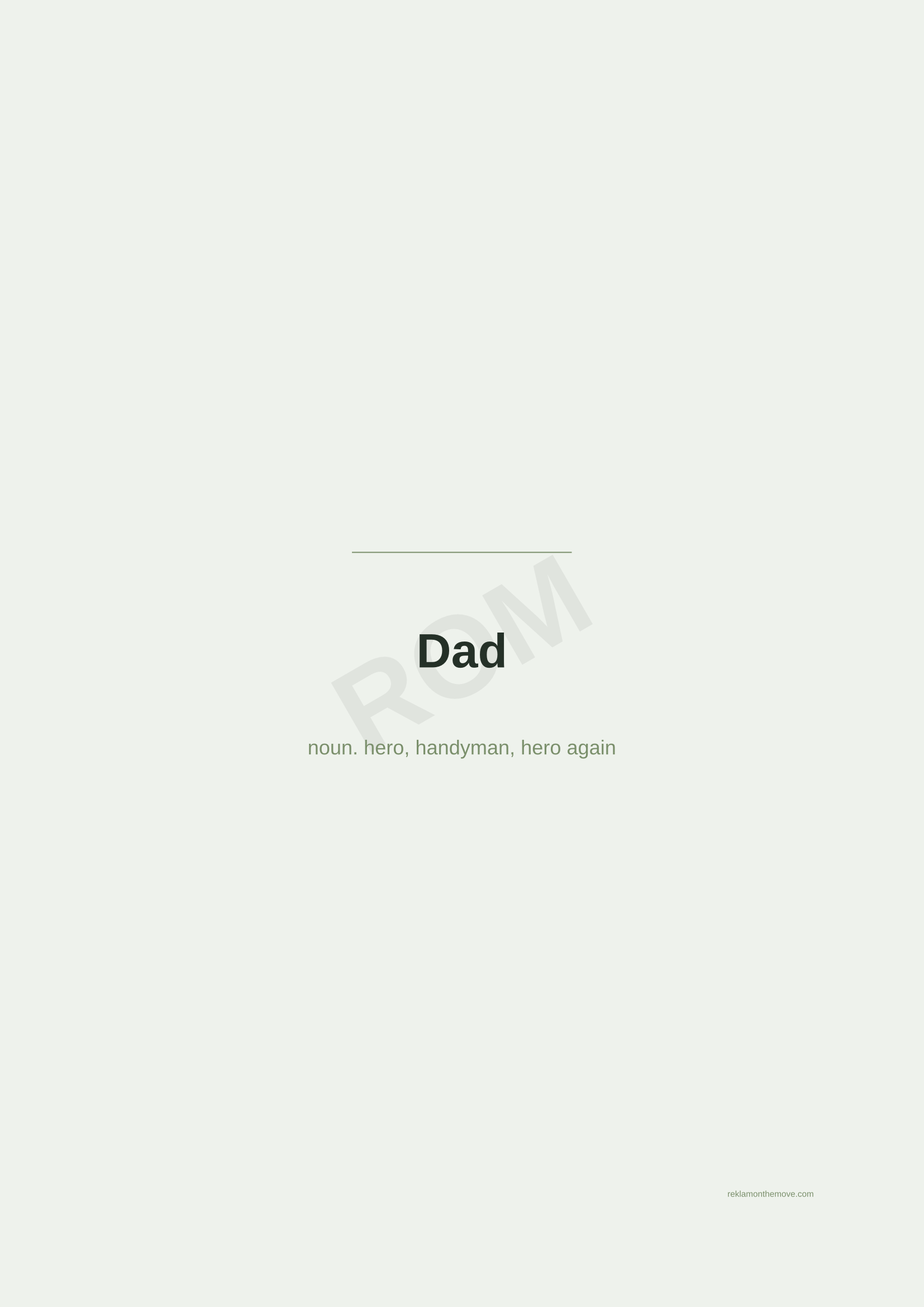 Dad · Adaçayı — ROM dijital ürün önizlemesi (filigranlı)