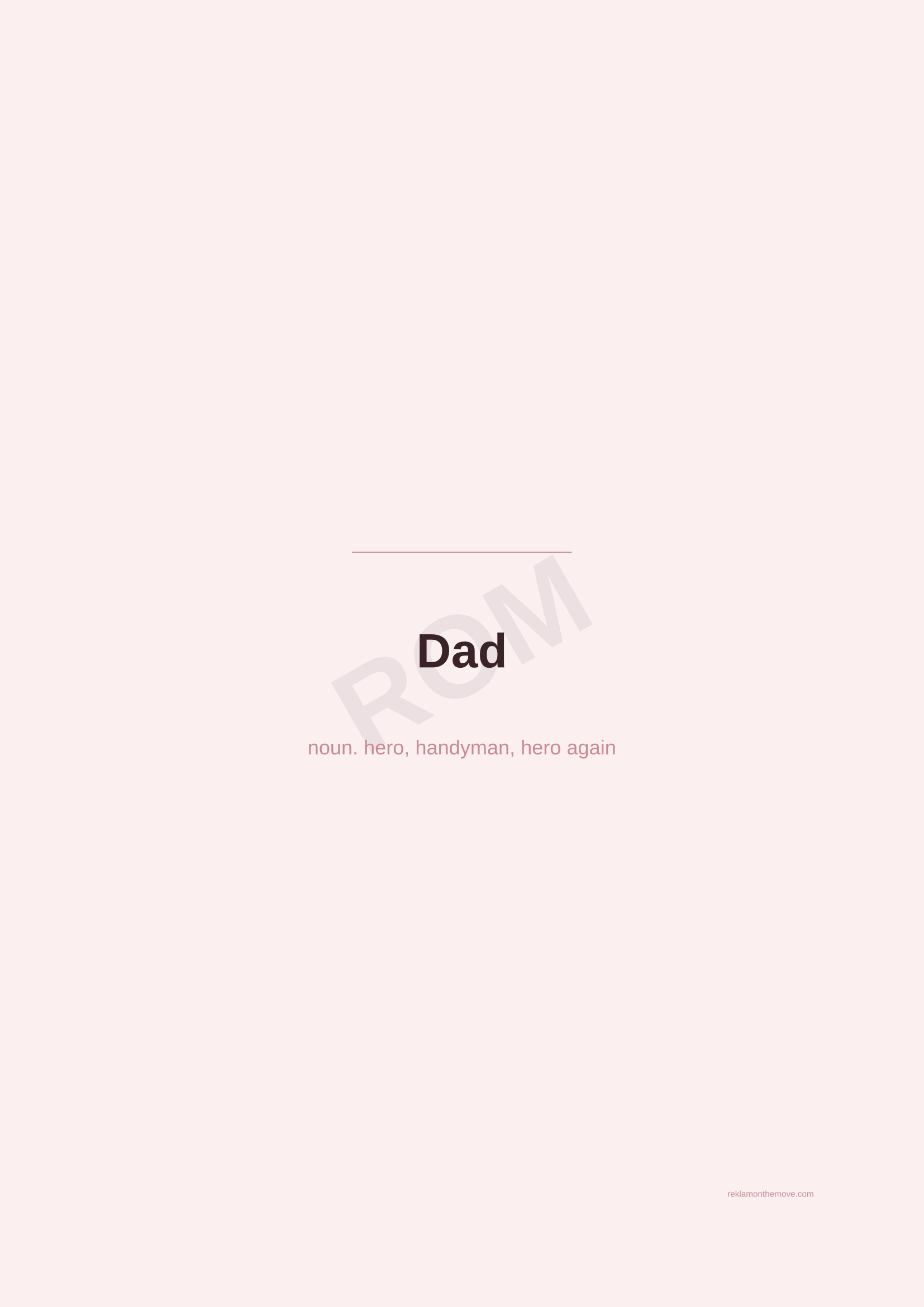 Dad · Gül — ROM dijital ürün önizlemesi (filigranlı)