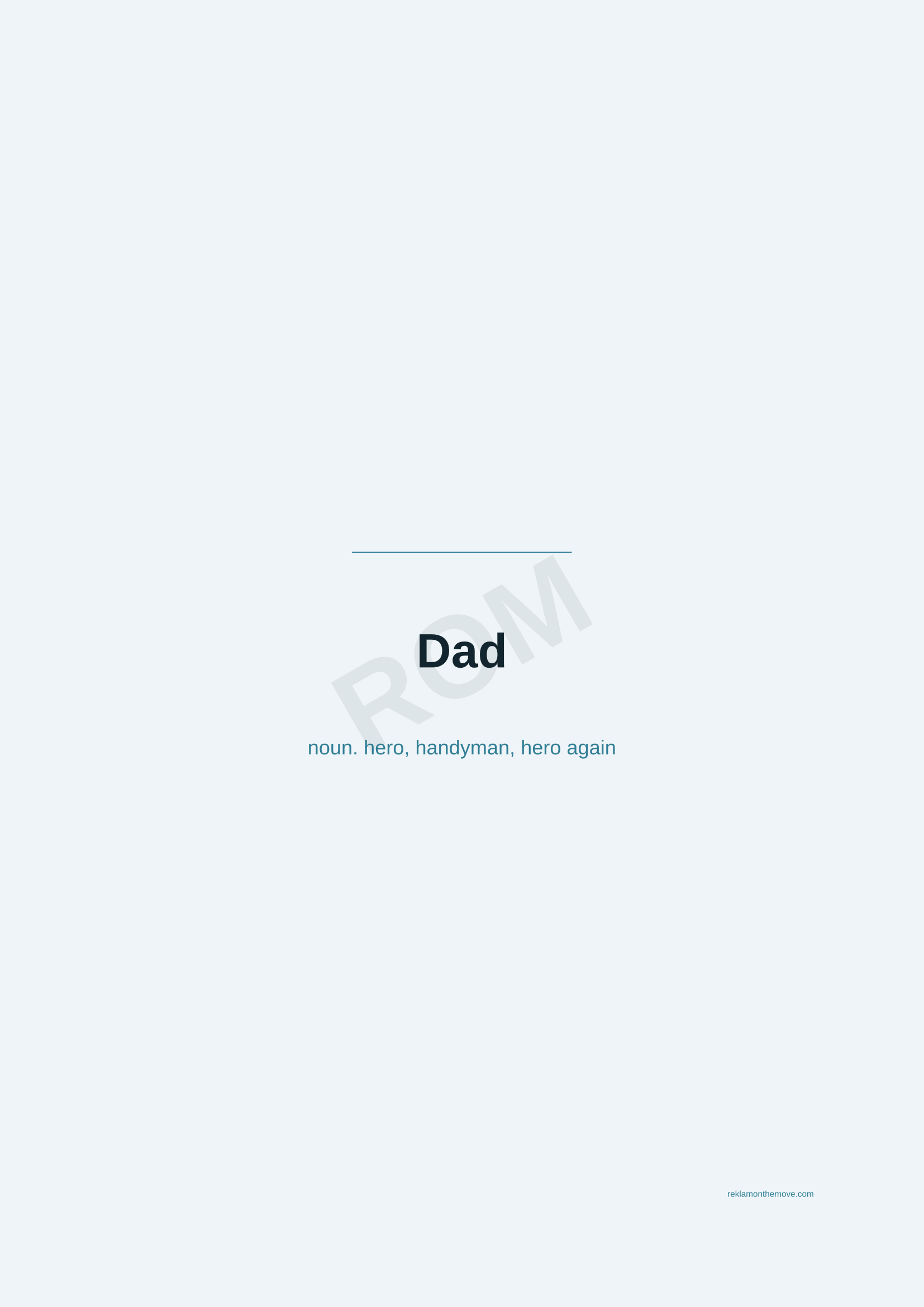 Dad · Okyanus — ROM dijital ürün önizlemesi (filigranlı)
