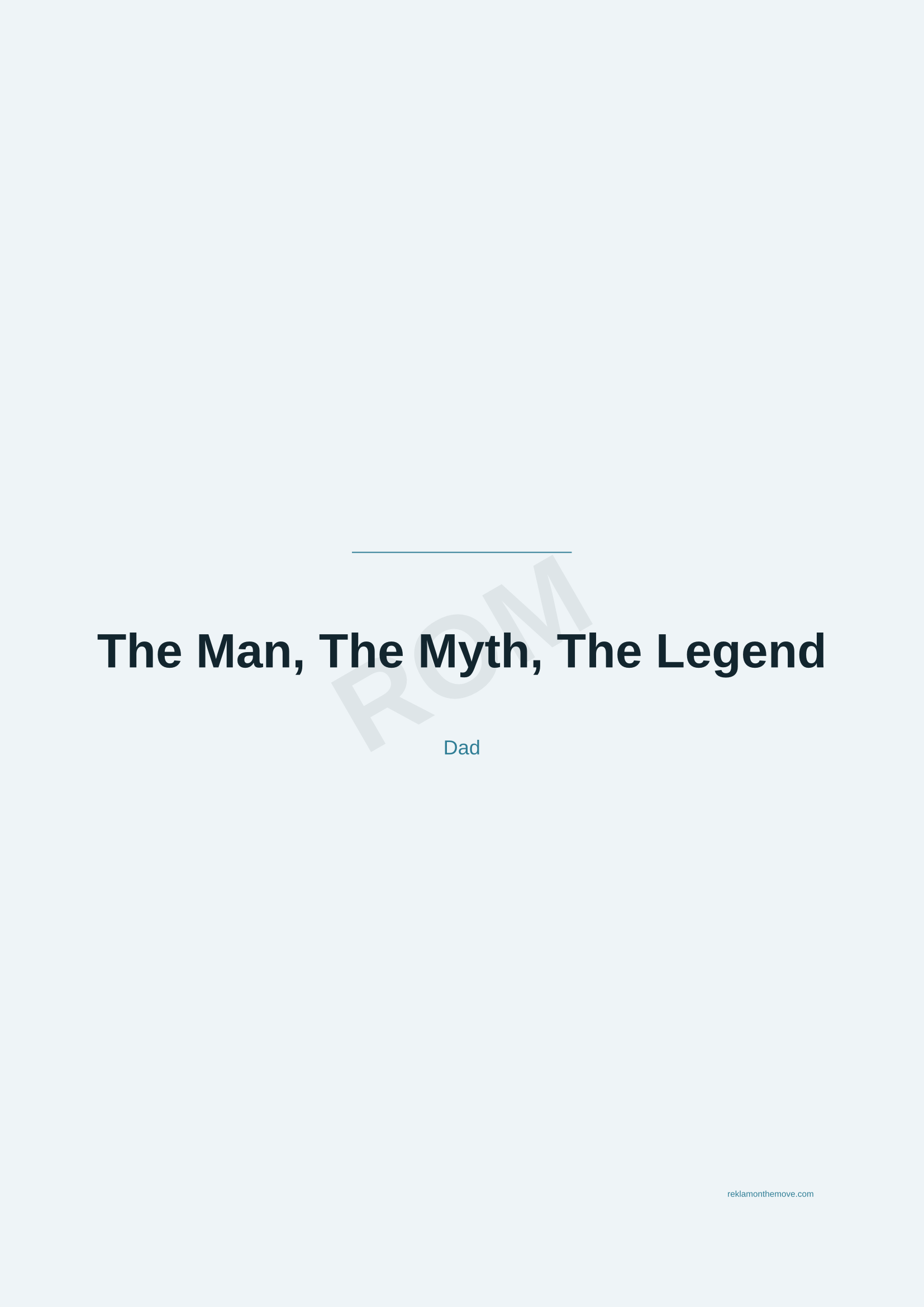 The Man, The Myth, The Legend · Okyanus — ROM dijital ürün önizlemesi (filigranlı)