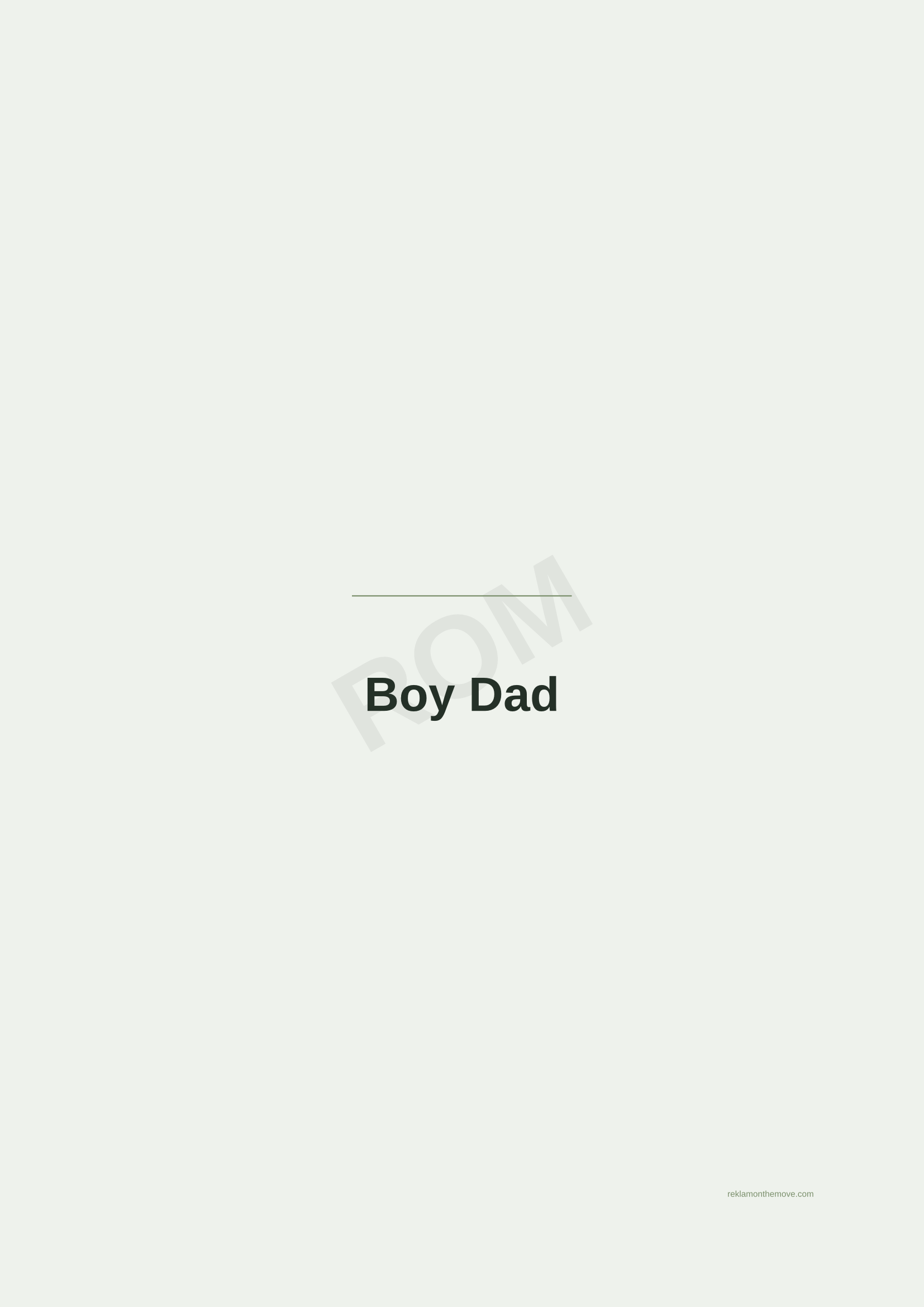 Boy Dad · Adaçayı — ROM dijital ürün önizlemesi (filigranlı)