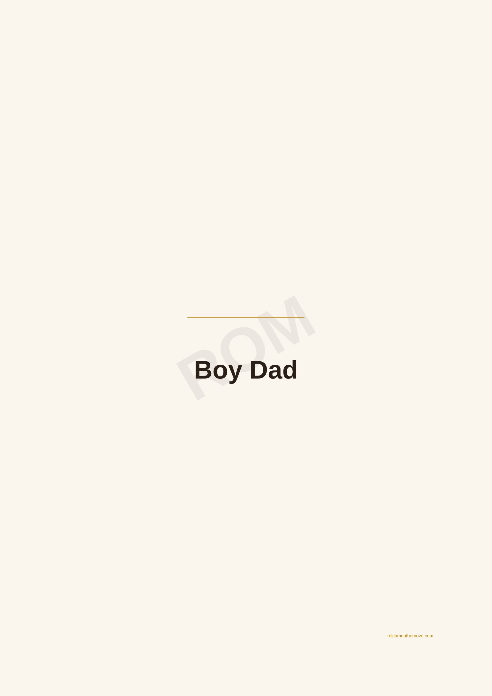 Boy Dad · Espresso — ROM dijital ürün önizlemesi (filigranlı)