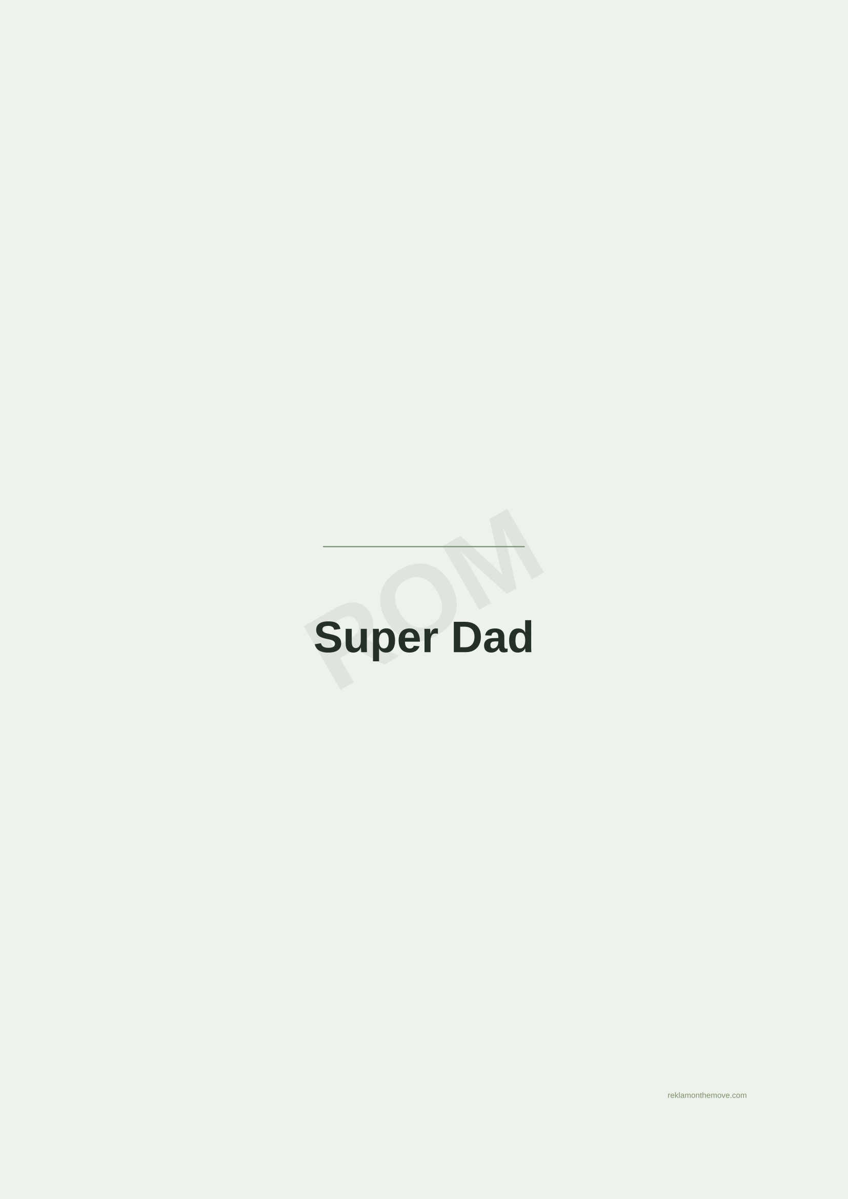 Super Dad · Adaçayı — ROM dijital ürün önizlemesi (filigranlı)