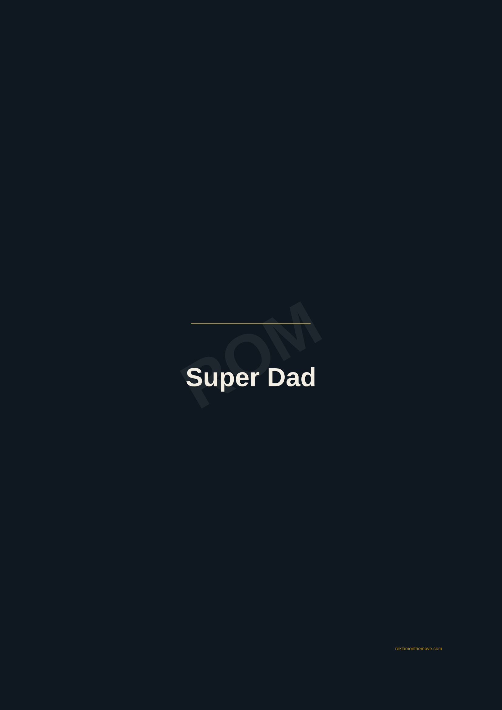 Super Dad · Gece — ROM dijital ürün önizlemesi (filigranlı)