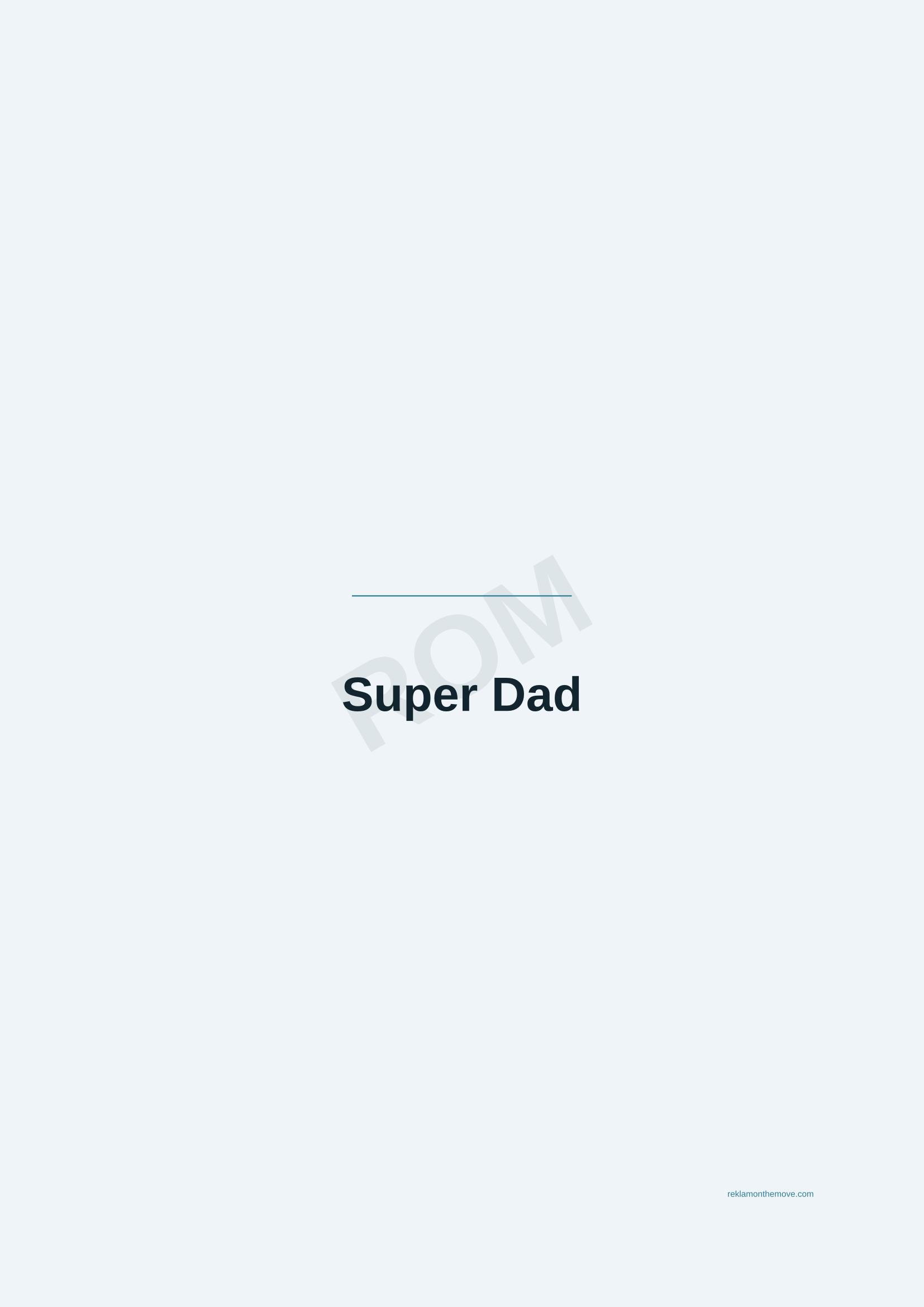 Super Dad · Okyanus — ROM dijital ürün önizlemesi (filigranlı)