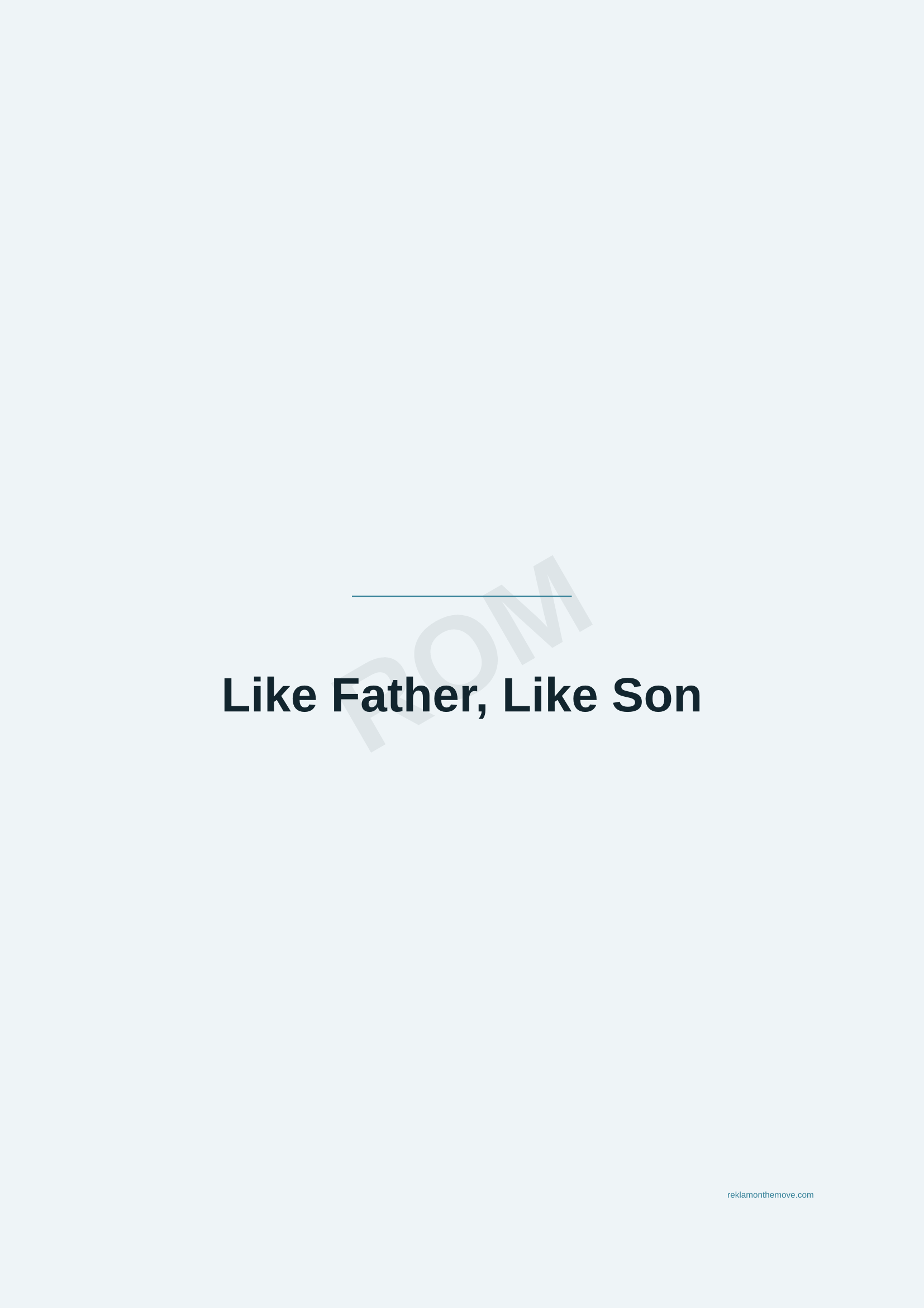 Like Father, Like Son · Okyanus — ROM dijital ürün önizlemesi (filigranlı)