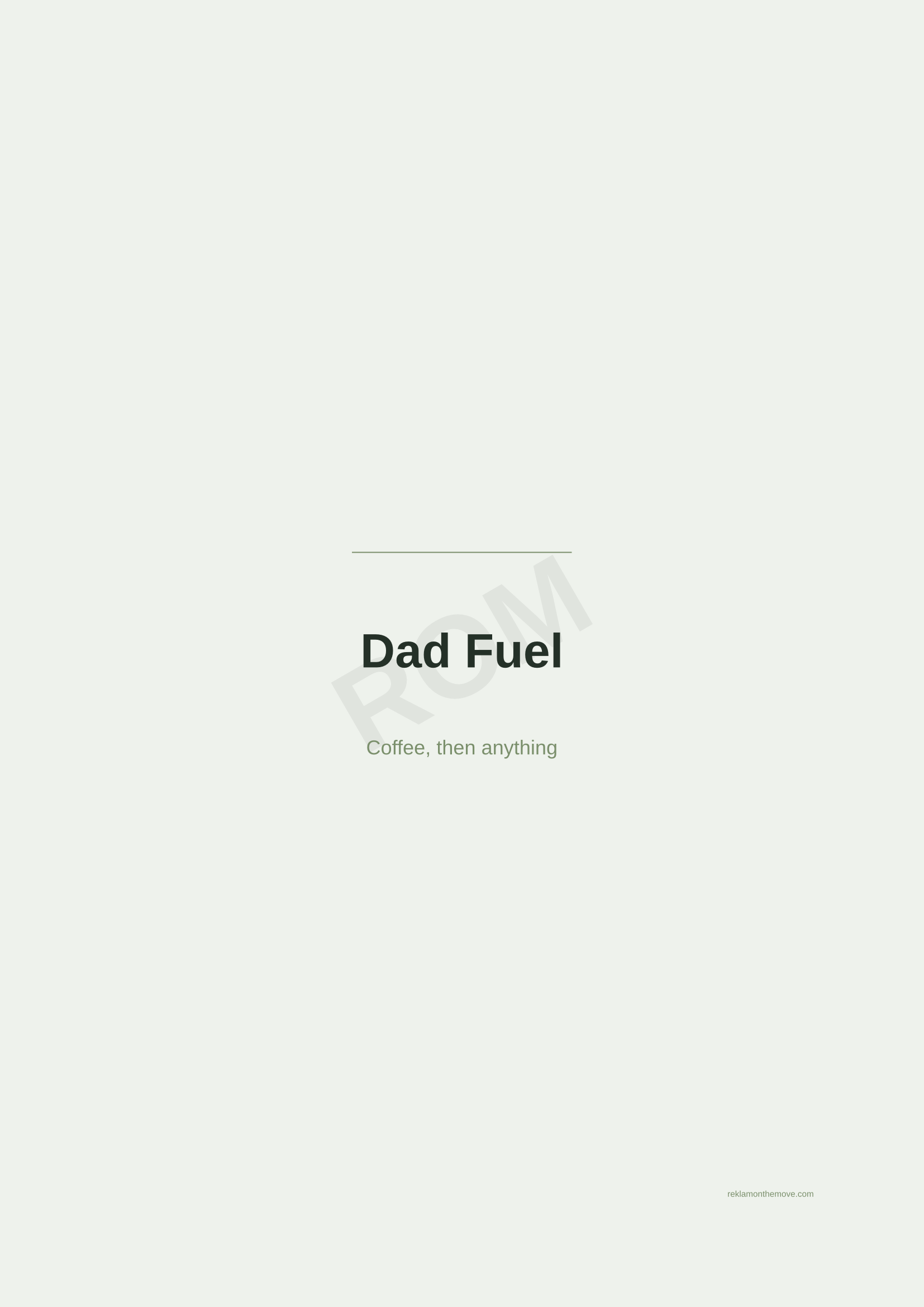 Dad Fuel · Adaçayı — ROM dijital ürün önizlemesi (filigranlı)