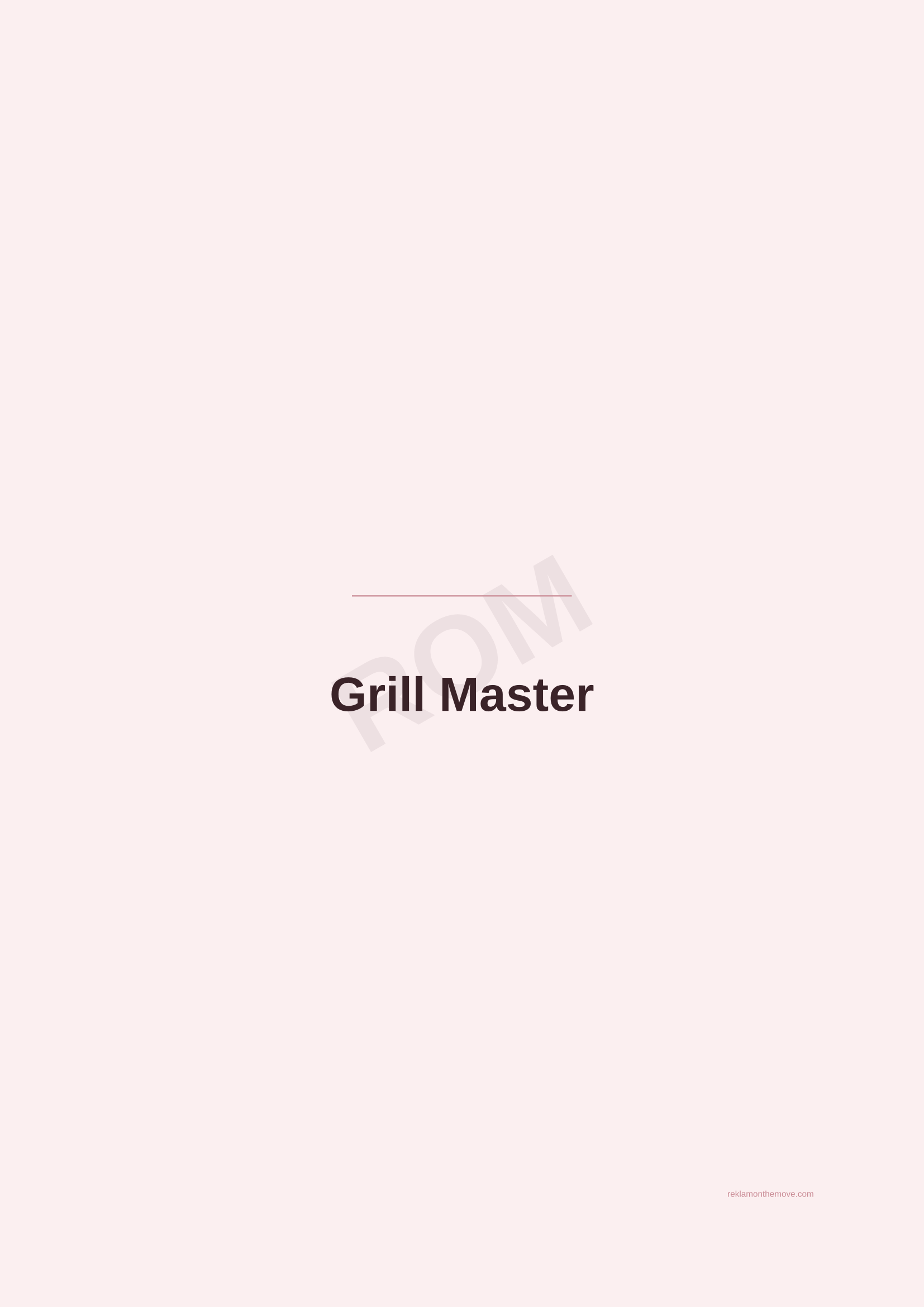 Grill Master · Gül — ROM dijital ürün önizlemesi (filigranlı)