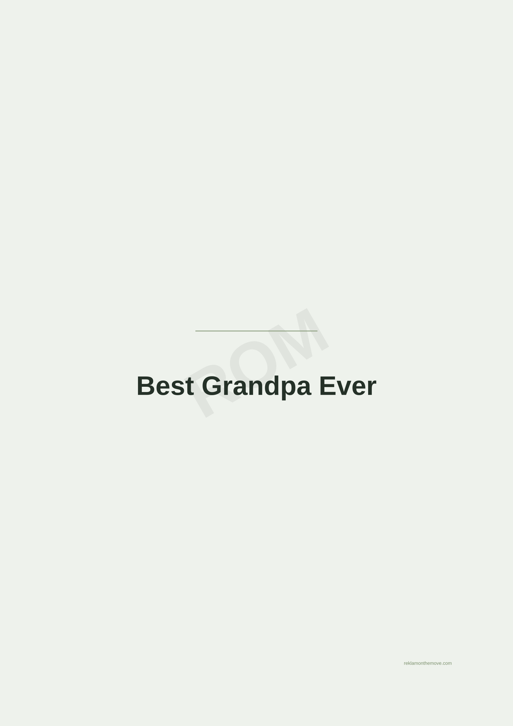 Best Grandpa Ever · Adaçayı — ROM dijital ürün önizlemesi (filigranlı)
