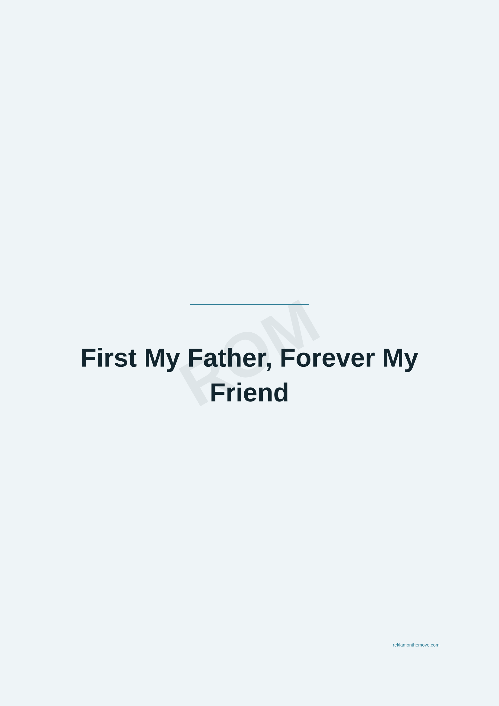 First My Father, Forever My Friend · Okyanus — ROM dijital ürün önizlemesi (filigranlı)