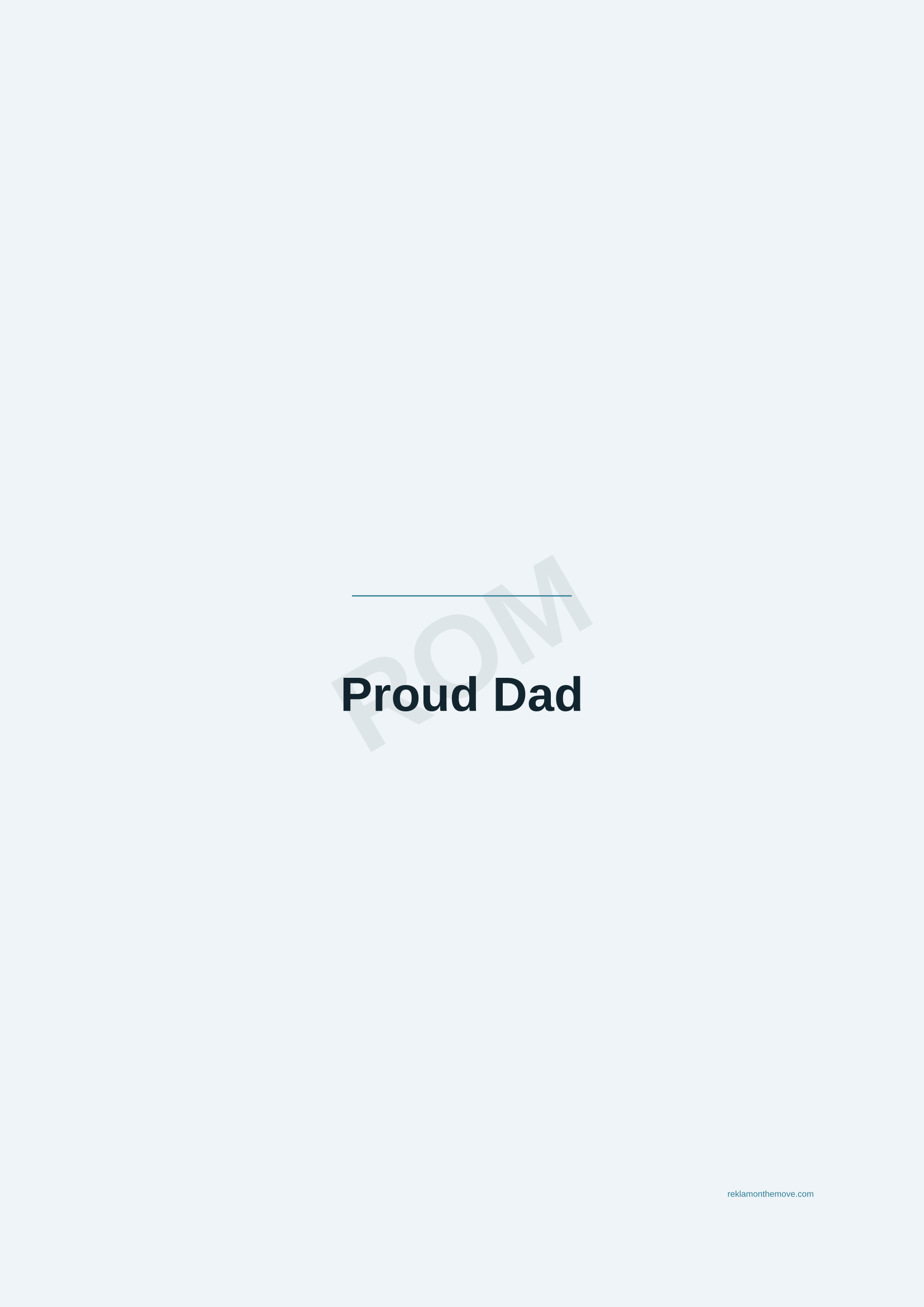 Proud Dad · Okyanus — ROM dijital ürün önizlemesi (filigranlı)