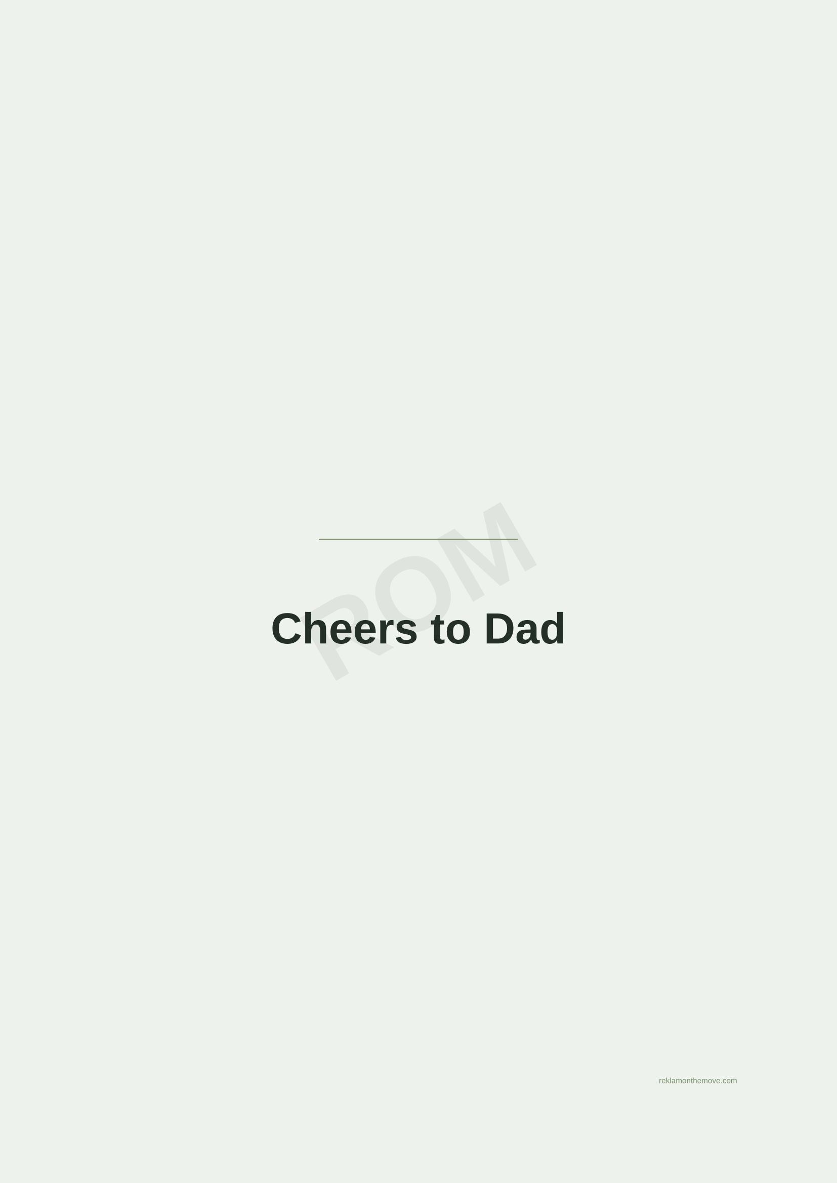 Cheers to Dad · Adaçayı — ROM dijital ürün önizlemesi (filigranlı)