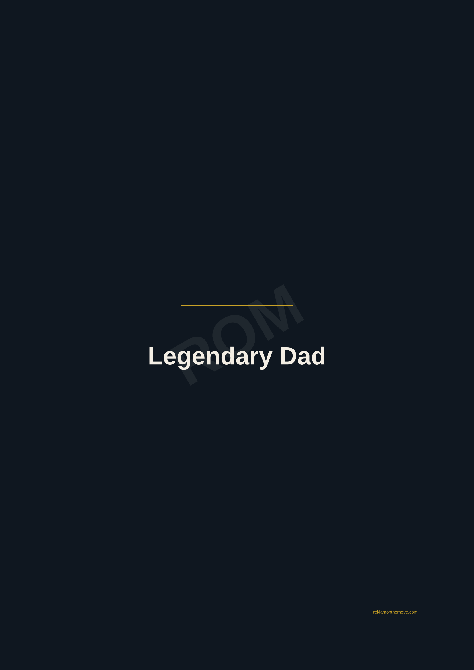 Legendary Dad · Gece — ROM dijital ürün önizlemesi (filigranlı)