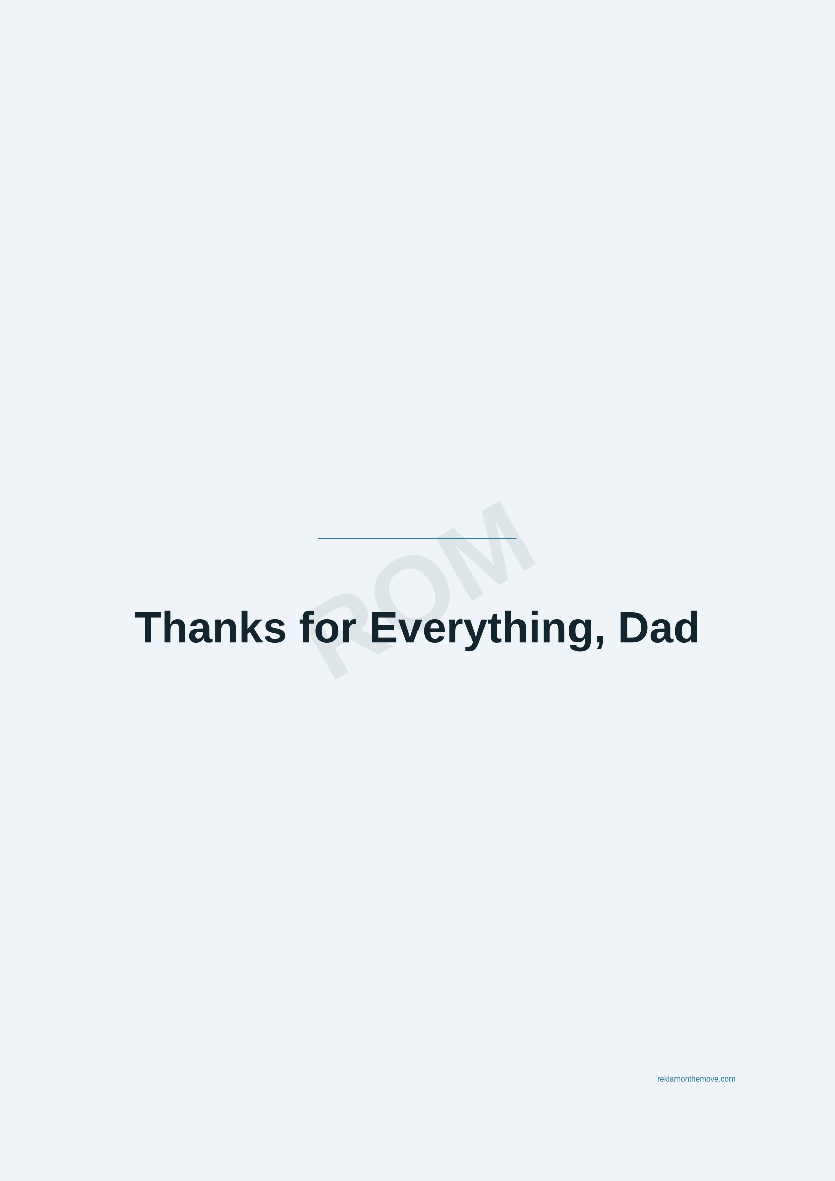 Thanks for Everything, Dad · Okyanus — ROM dijital ürün önizlemesi (filigranlı)