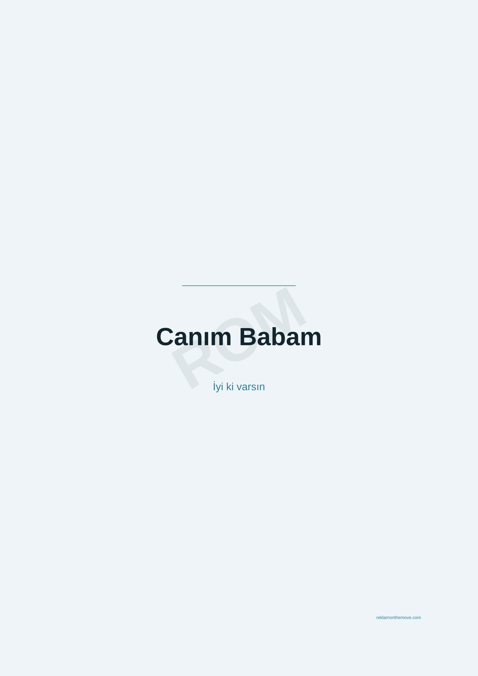Canım Babam · Okyanus — ROM dijital ürün önizlemesi (filigranlı)