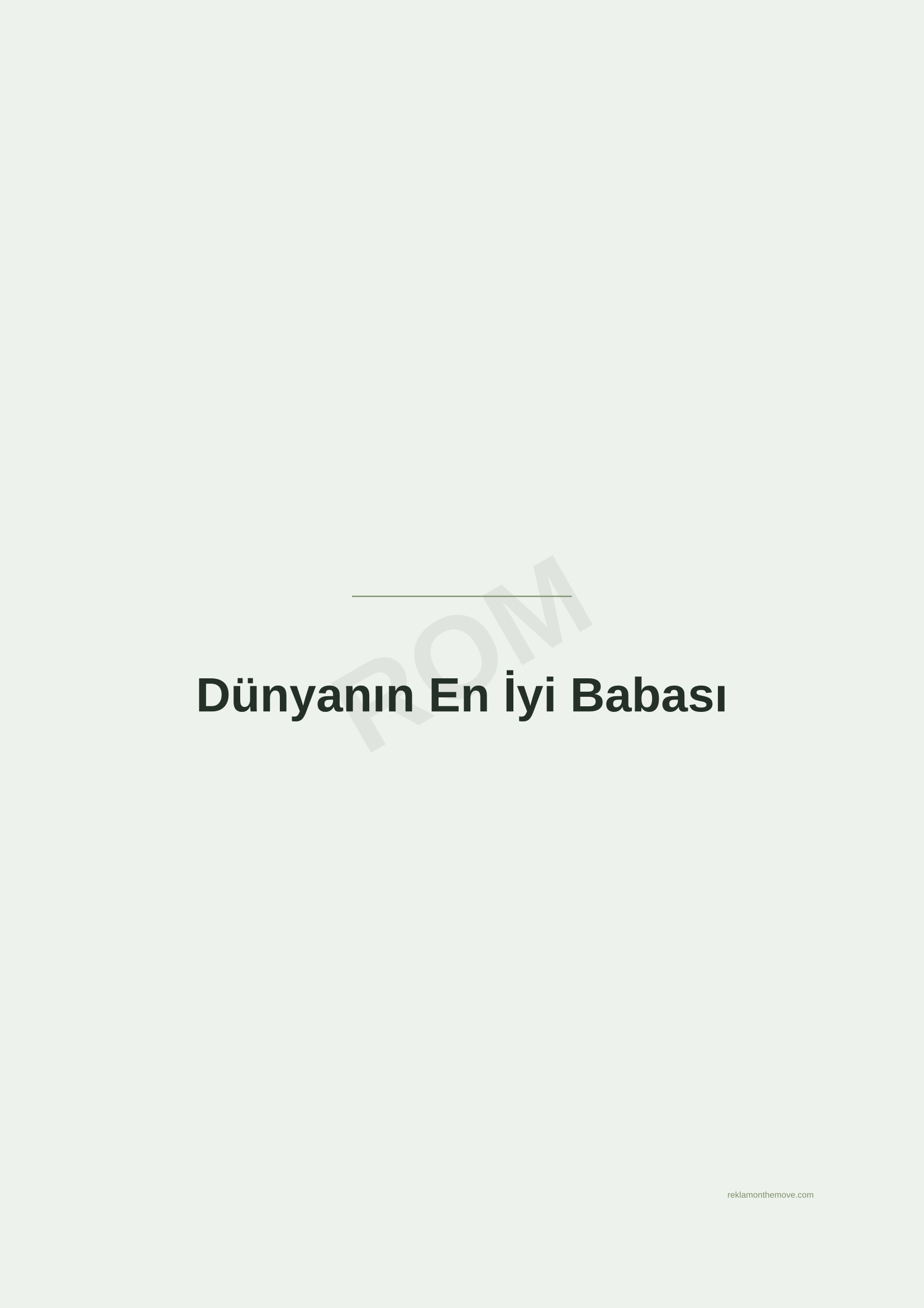 Dünyanın En İyi Babası · Adaçayı — ROM dijital ürün önizlemesi (filigranlı)