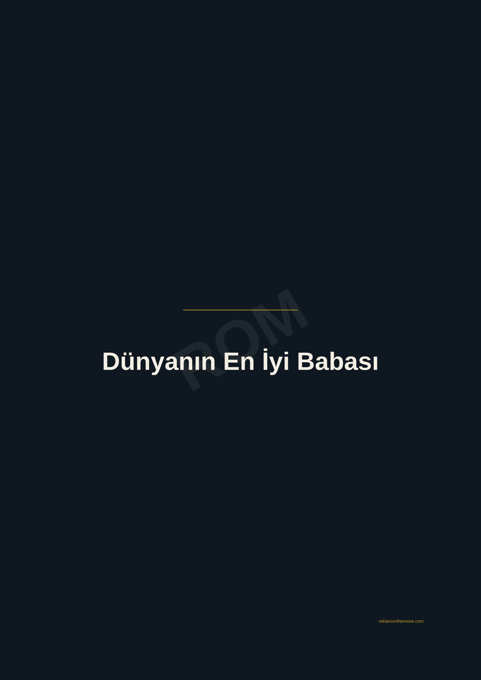 Dünyanın En İyi Babası · Gece — ROM dijital ürün önizlemesi (filigranlı)