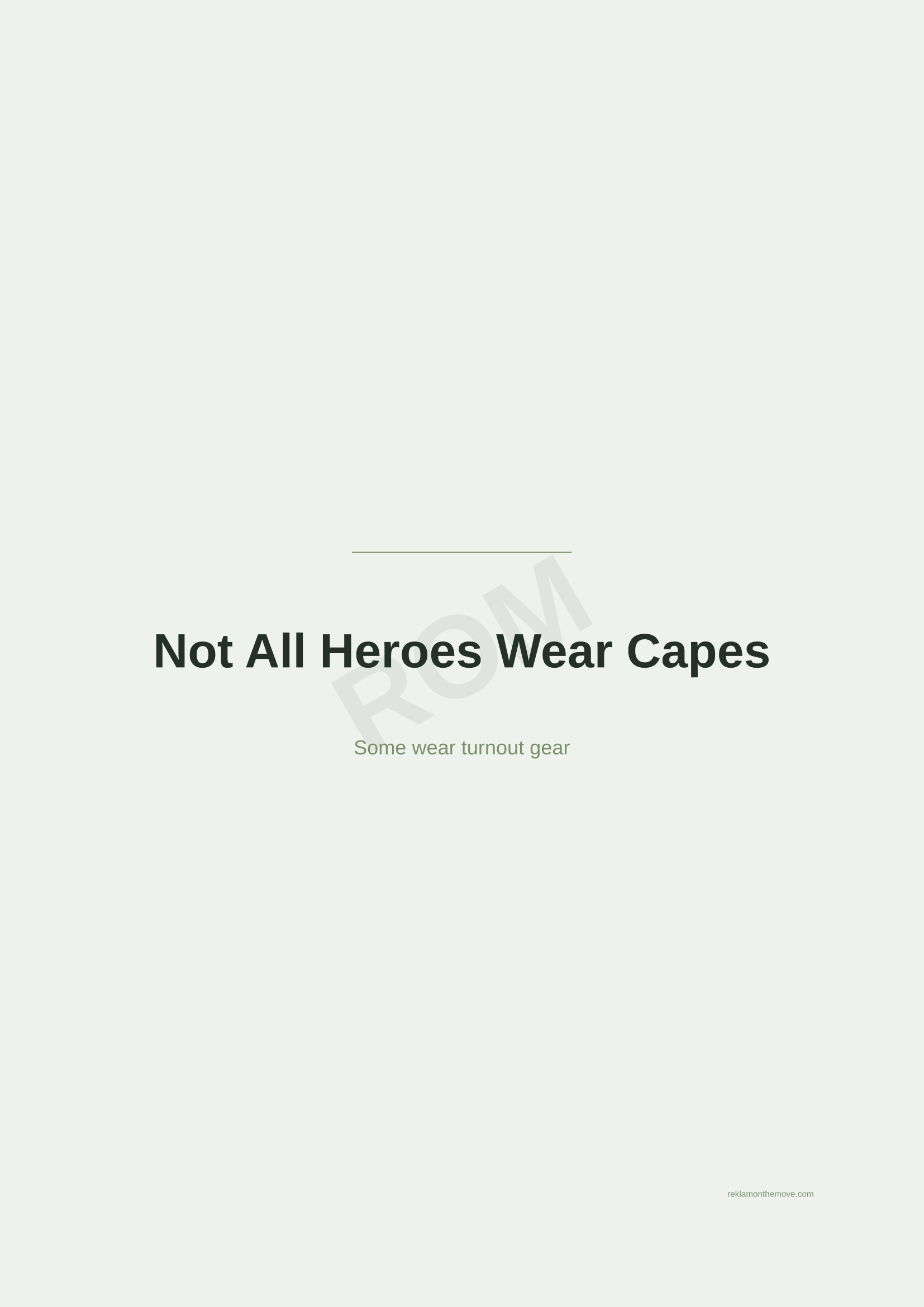 Not All Heroes Wear Capes · Adaçayı — ROM dijital ürün önizlemesi (filigranlı)