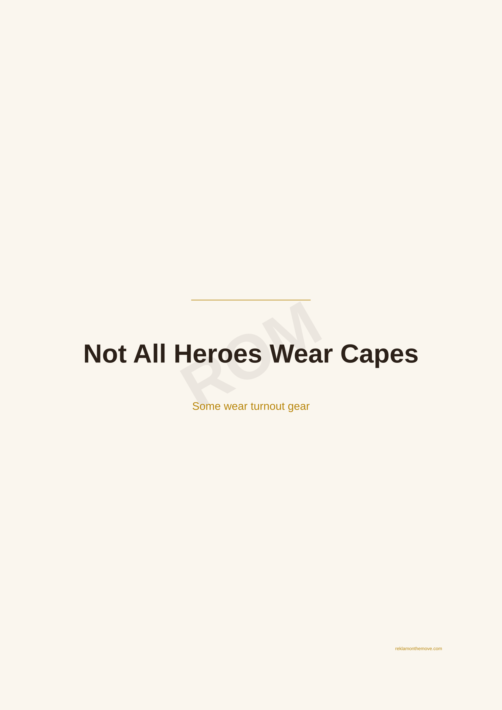 Not All Heroes Wear Capes · Espresso — ROM dijital ürün önizlemesi (filigranlı)