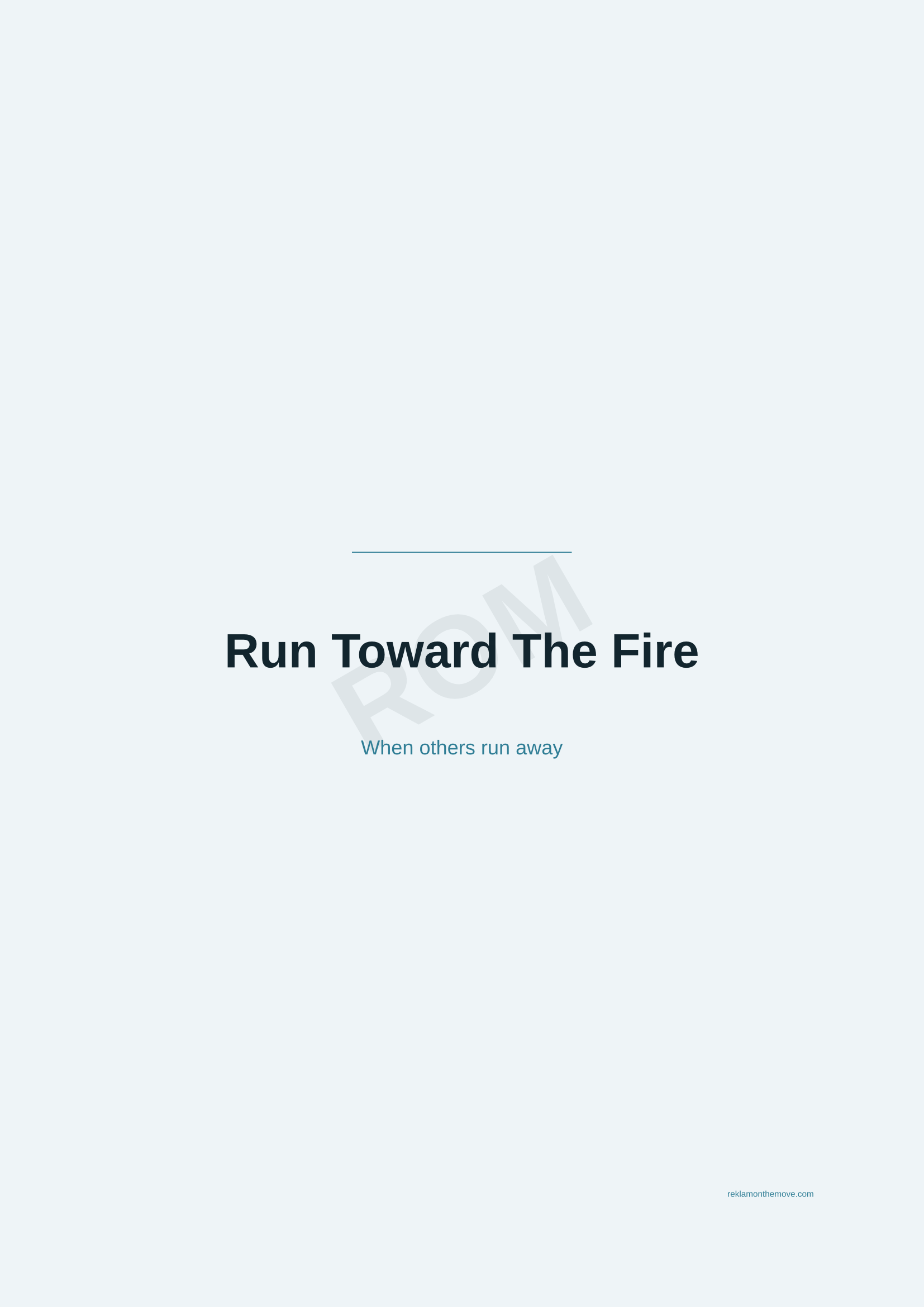 Run Toward The Fire · Okyanus — ROM dijital ürün önizlemesi (filigranlı)