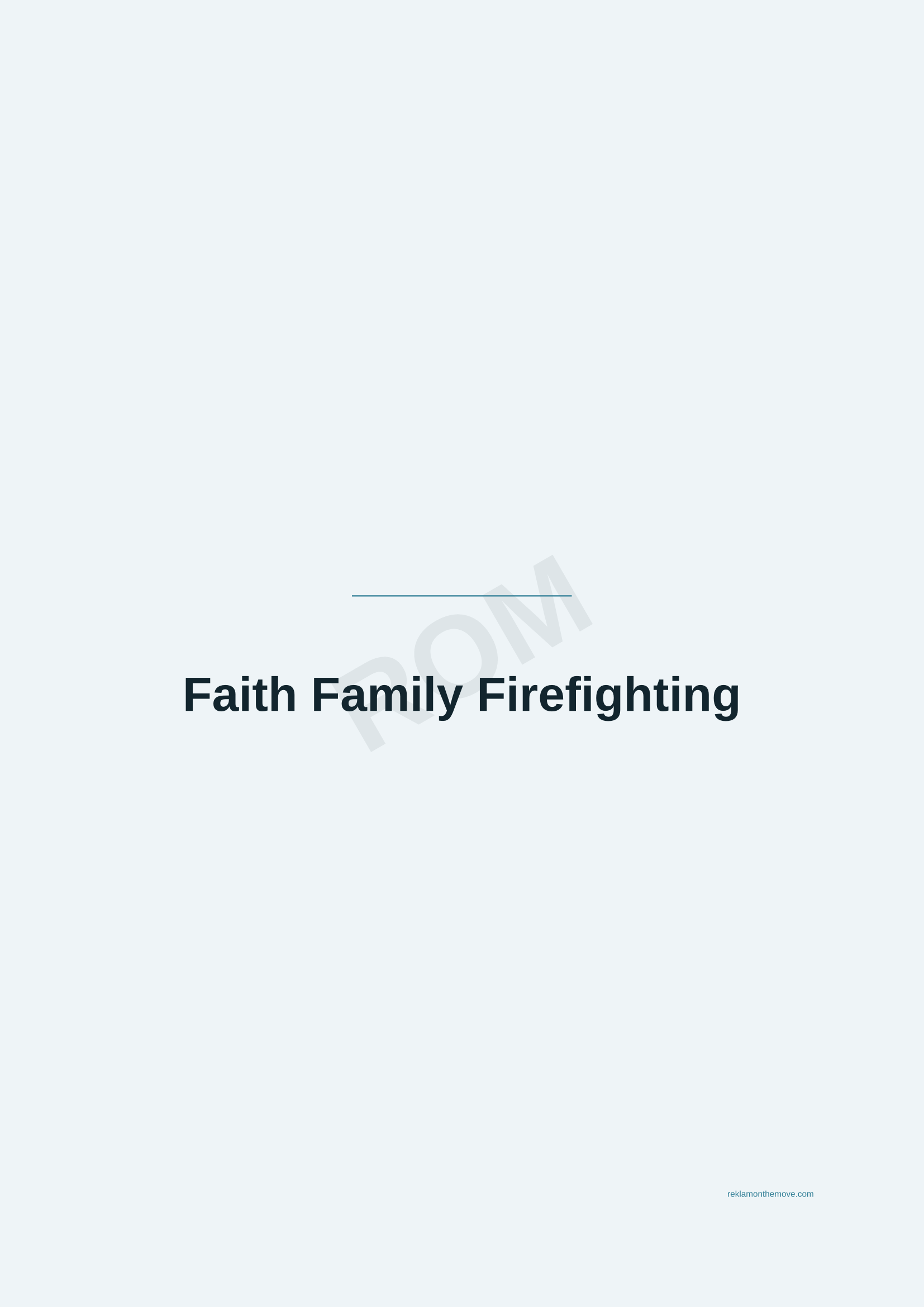 Faith Family Firefighting · Okyanus — ROM dijital ürün önizlemesi (filigranlı)