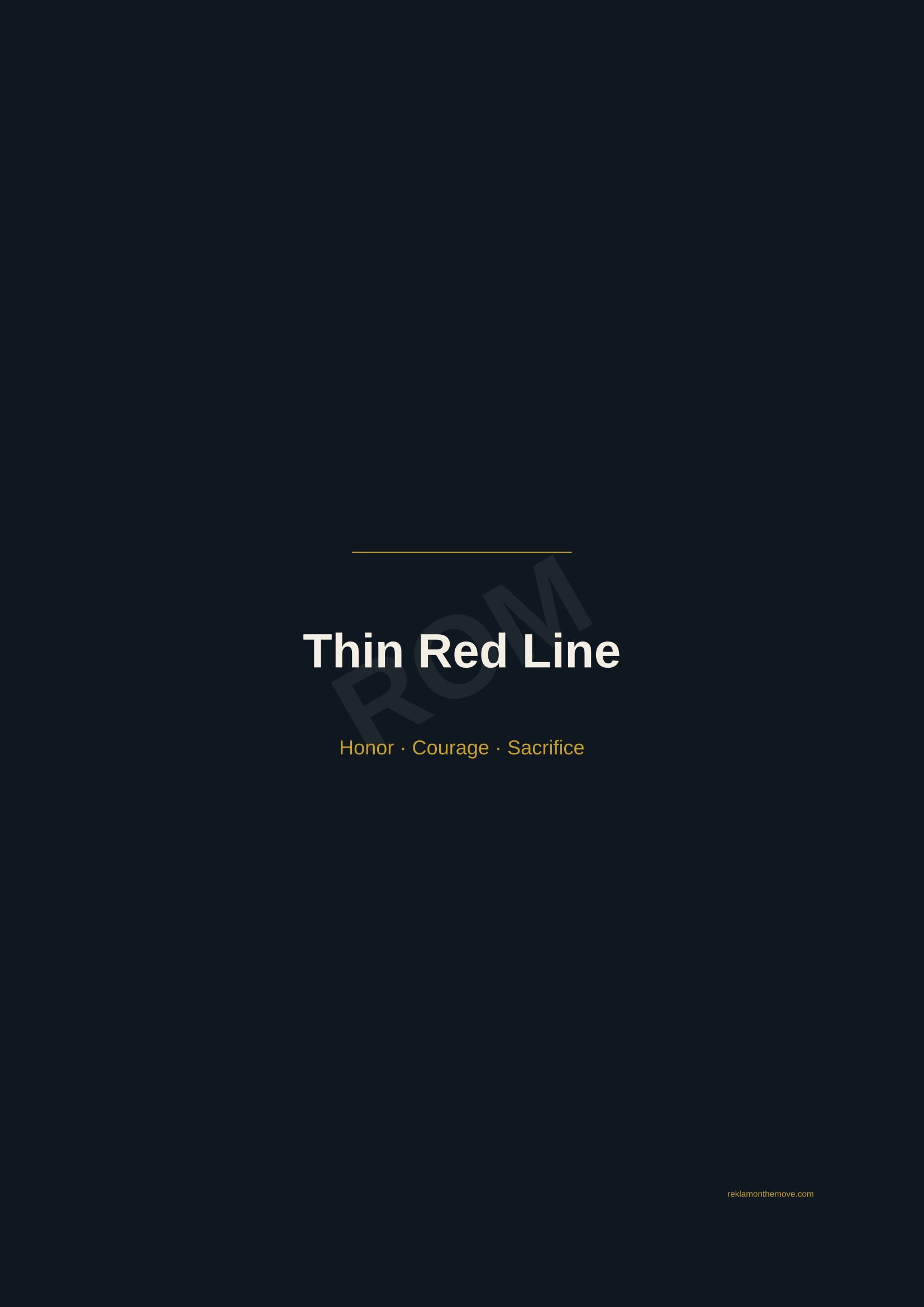 Thin Red Line · Gece — ROM dijital ürün önizlemesi (filigranlı)