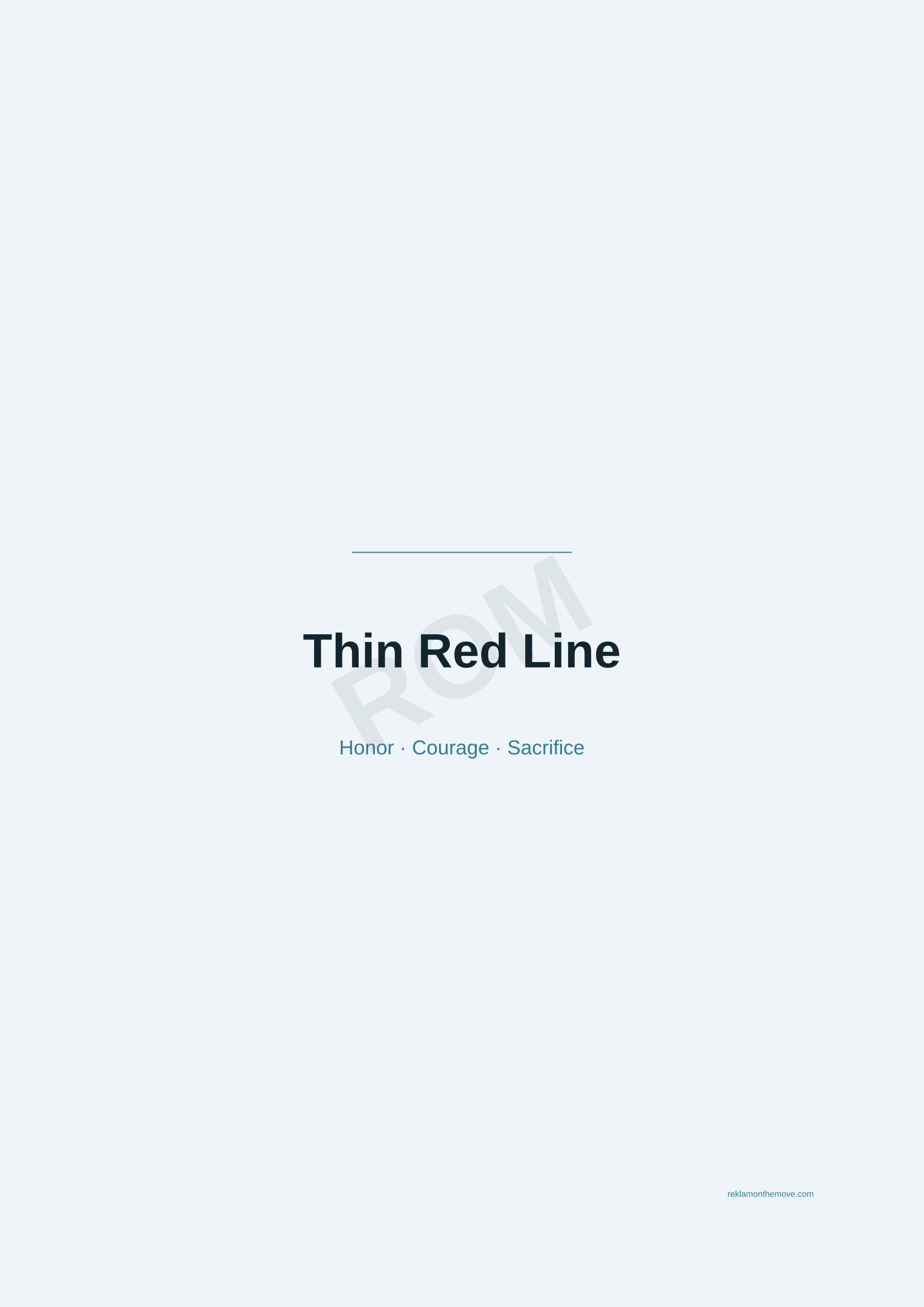 Thin Red Line · Okyanus — ROM dijital ürün önizlemesi (filigranlı)