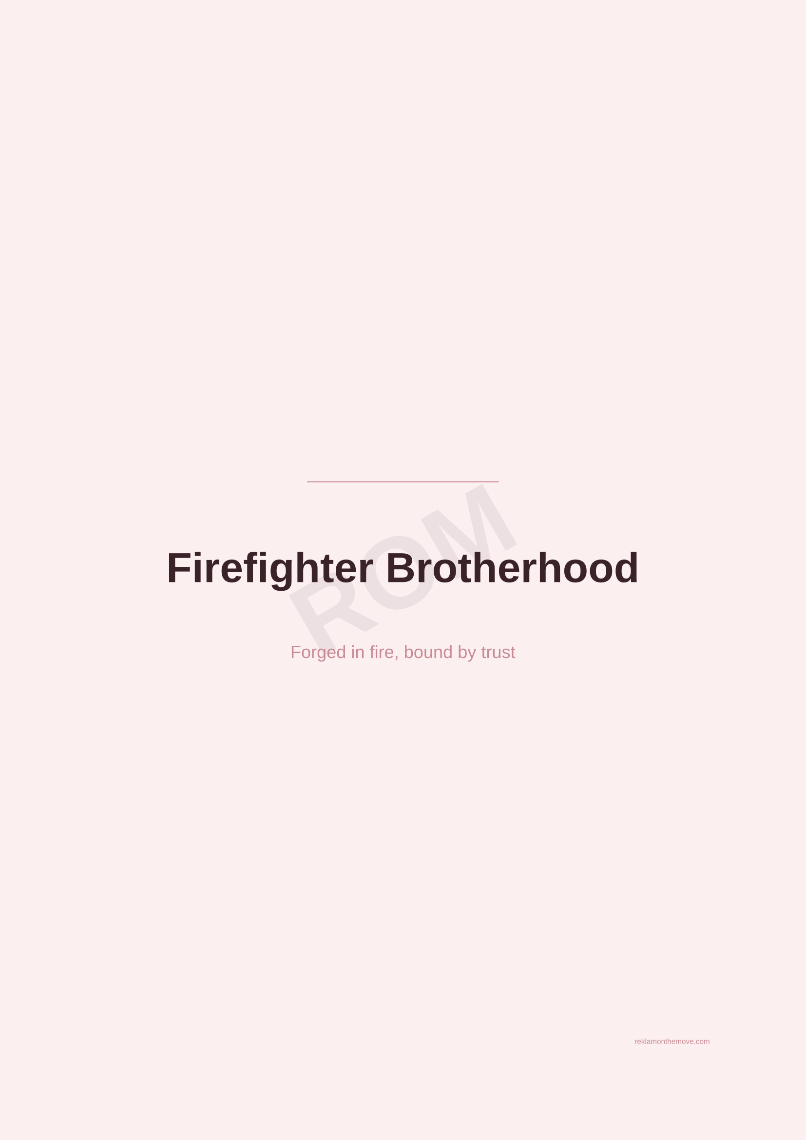 Firefighter Brotherhood · Gül — ROM dijital ürün önizlemesi (filigranlı)