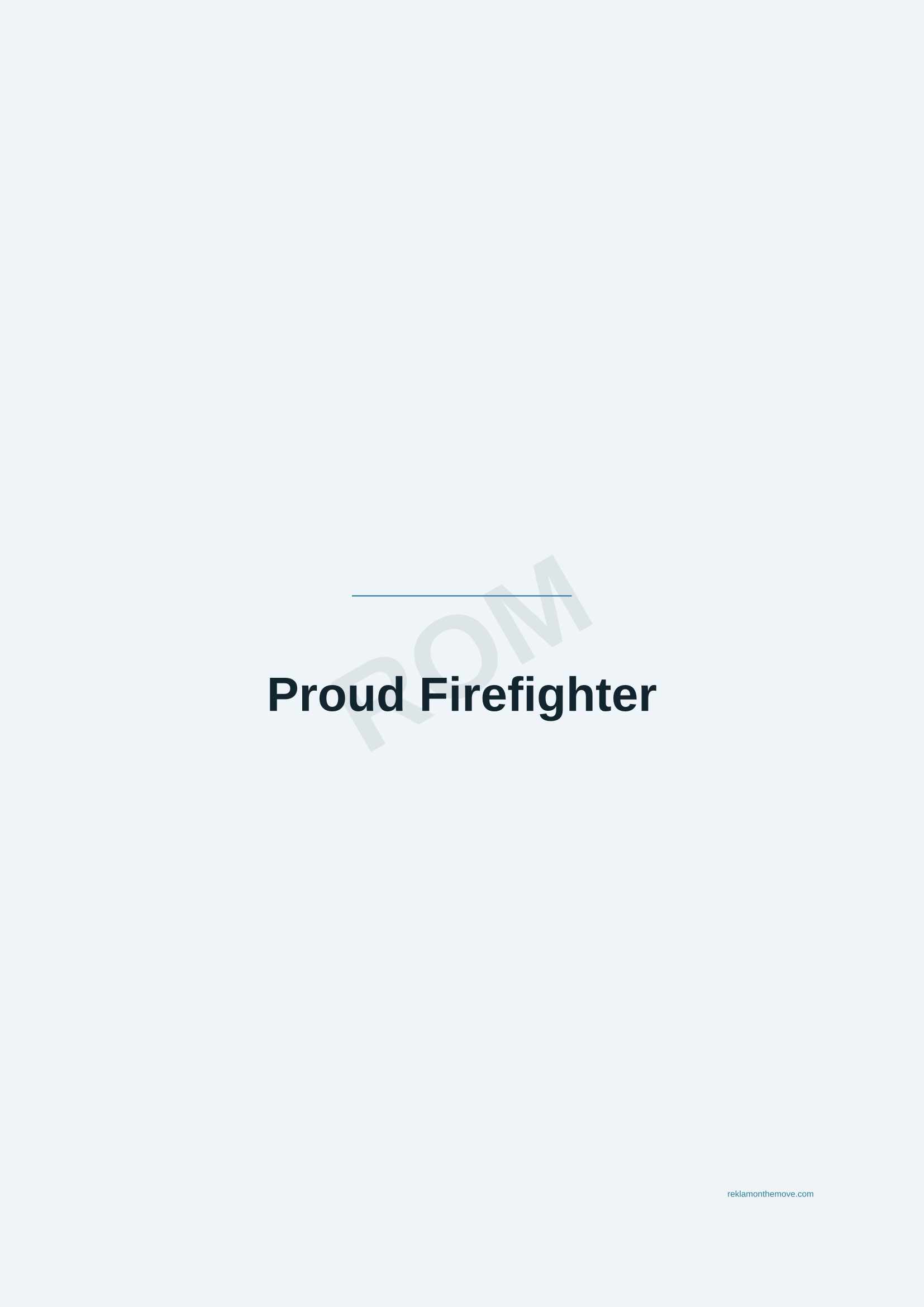 Proud Firefighter · Okyanus — ROM dijital ürün önizlemesi (filigranlı)