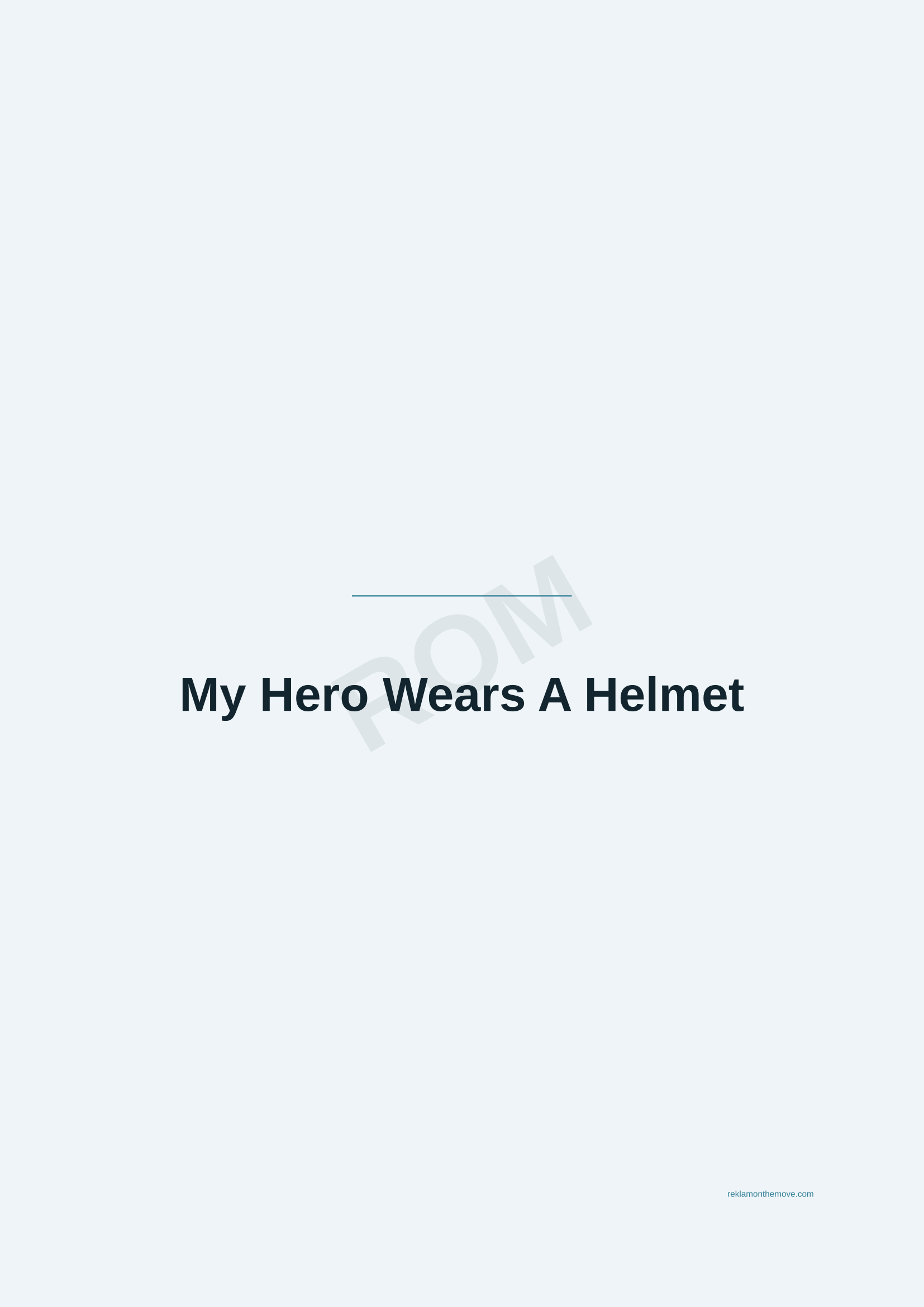 My Hero Wears A Helmet · Okyanus — ROM dijital ürün önizlemesi (filigranlı)