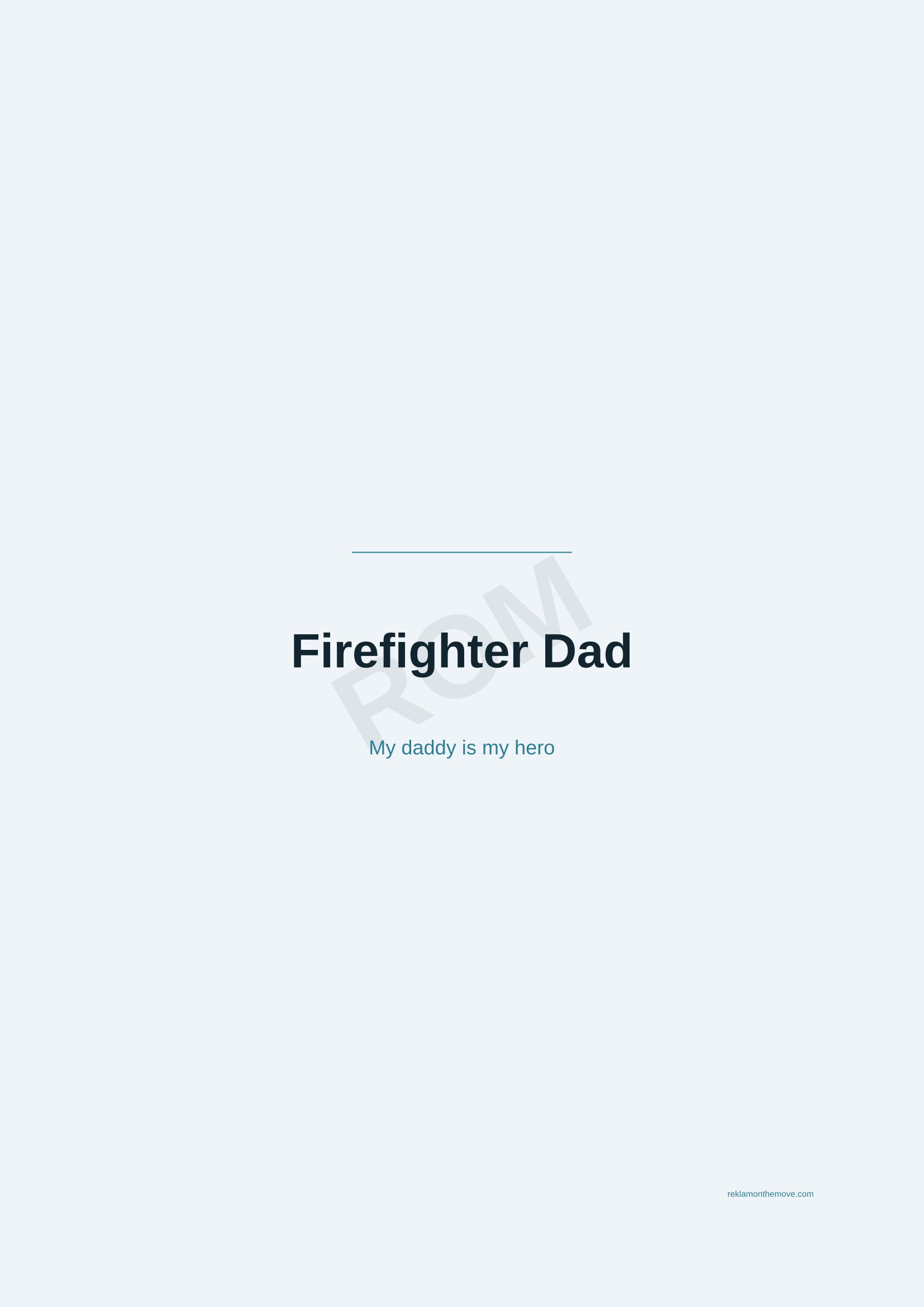 Firefighter Dad · Okyanus — ROM dijital ürün önizlemesi (filigranlı)