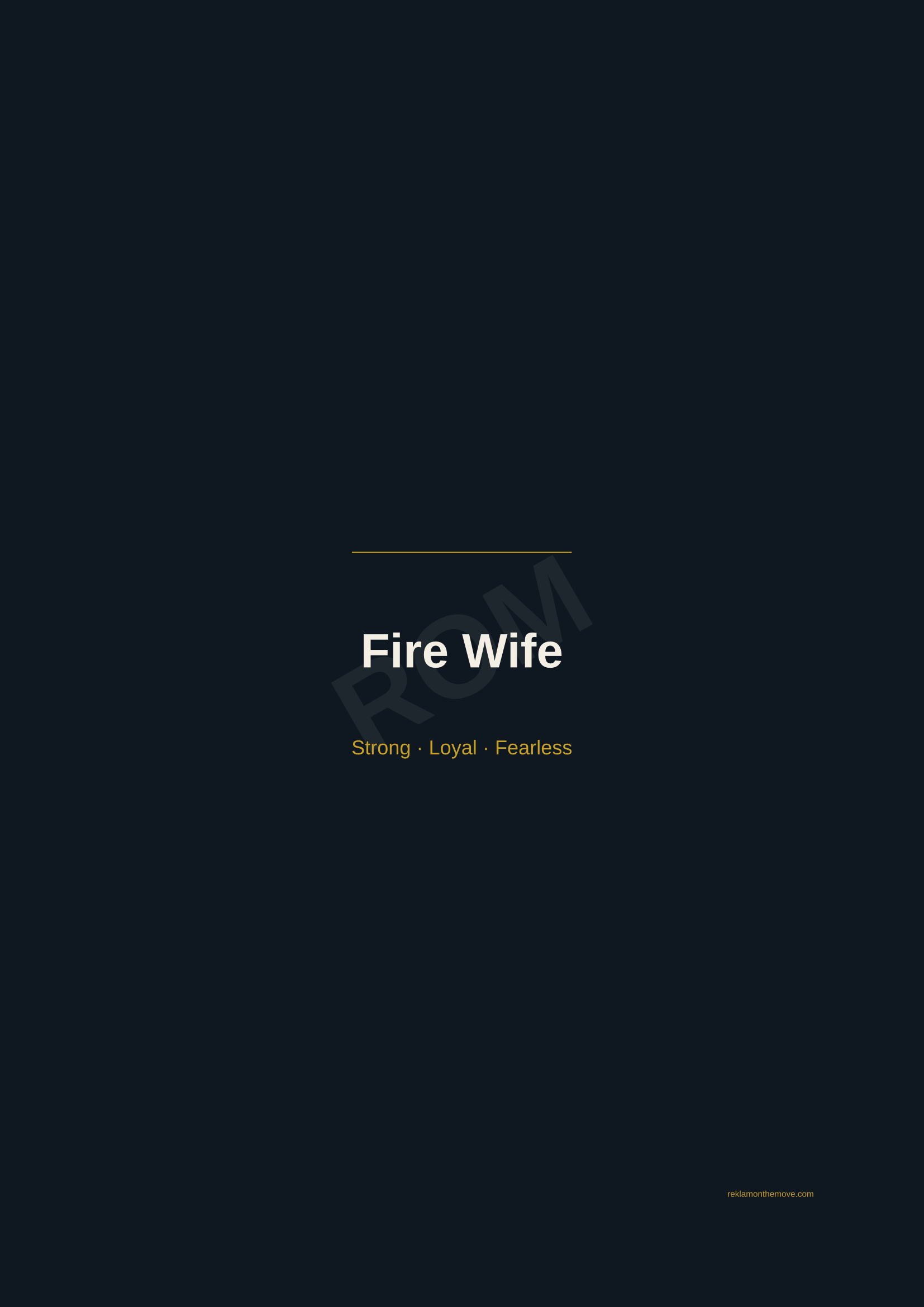 Fire Wife · Gece — ROM dijital ürün önizlemesi (filigranlı)