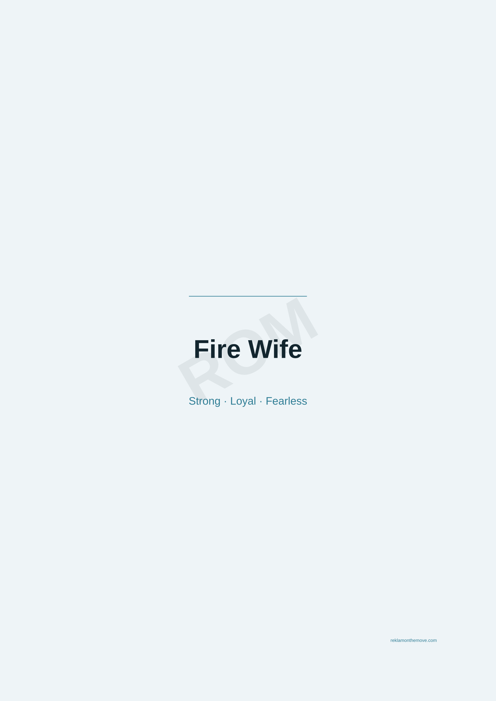 Fire Wife · Okyanus — ROM dijital ürün önizlemesi (filigranlı)