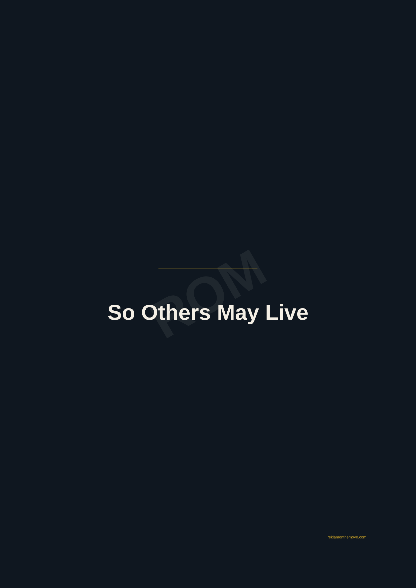 So Others May Live · Gece — ROM dijital ürün önizlemesi (filigranlı)