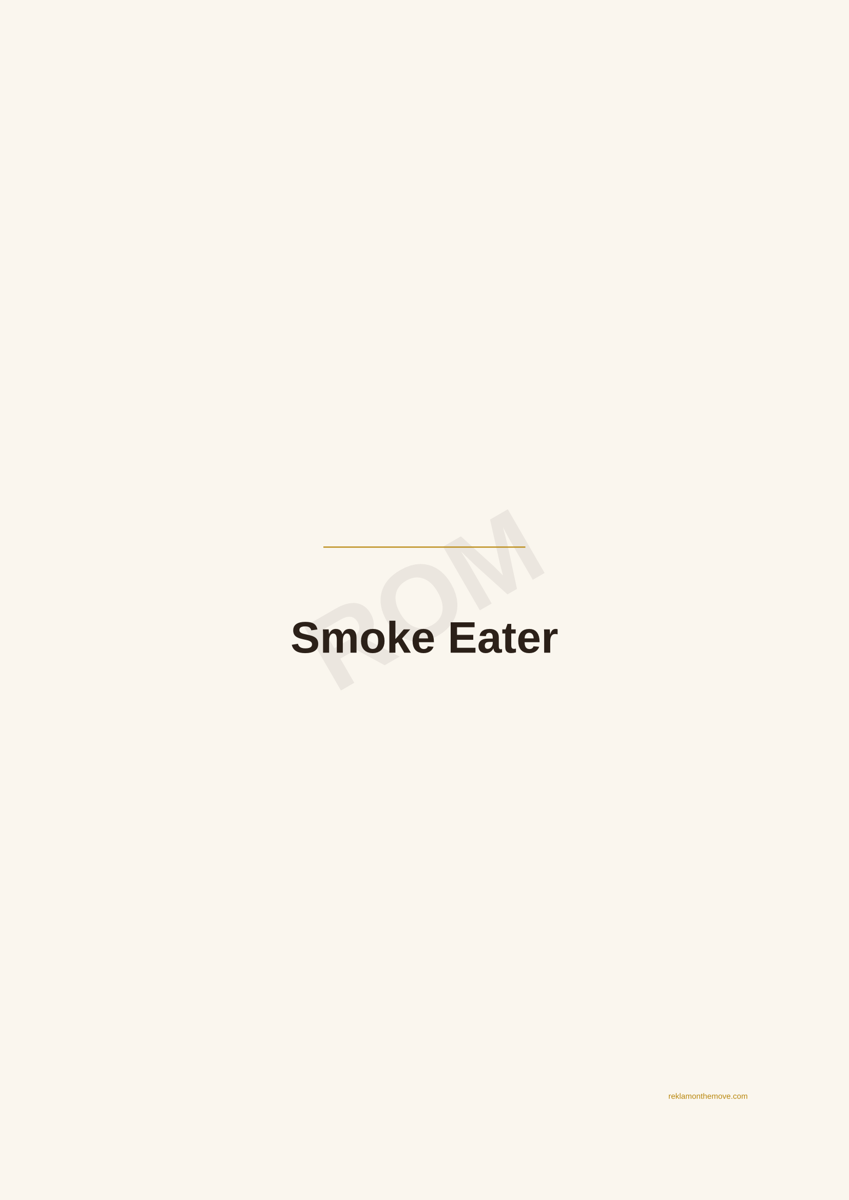 Smoke Eater · Espresso — ROM dijital ürün önizlemesi (filigranlı)